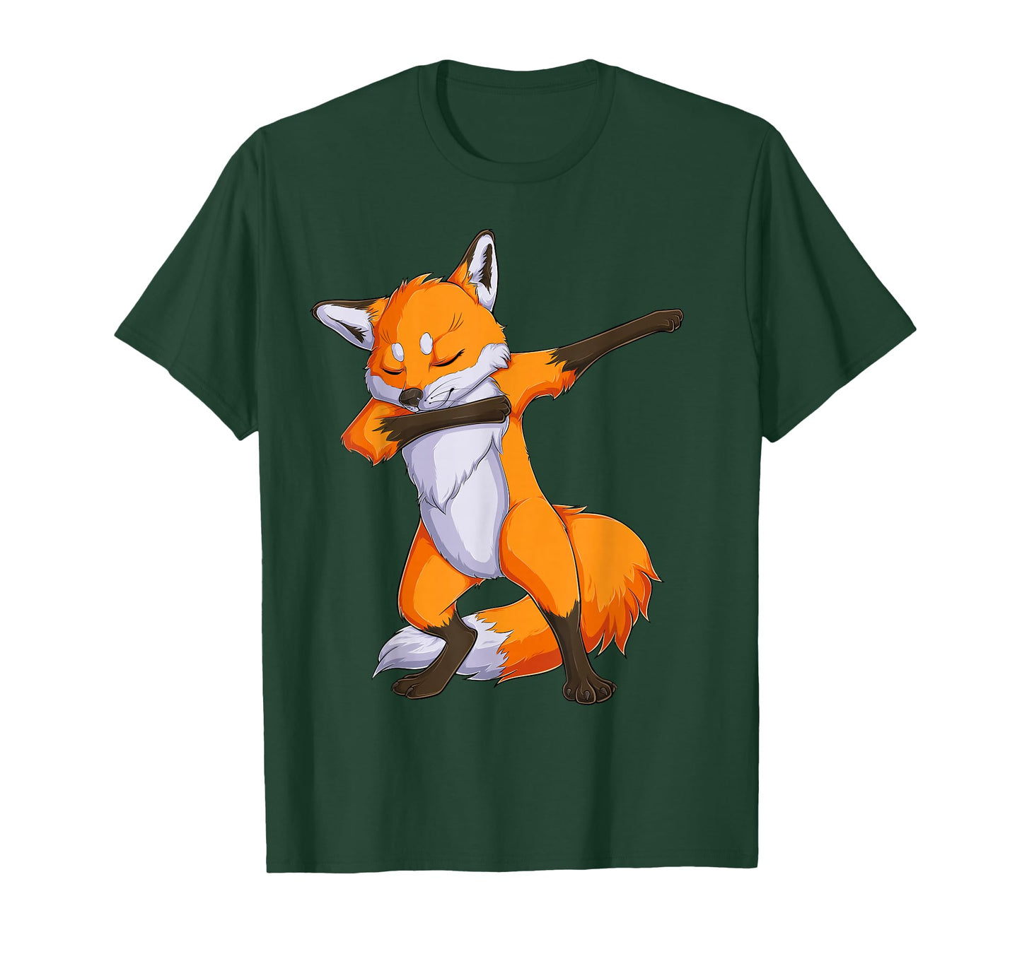 Fox Dabbing Fox Funny Animal Foxes Lover Boys Girls Kids Men T-Shirt Small