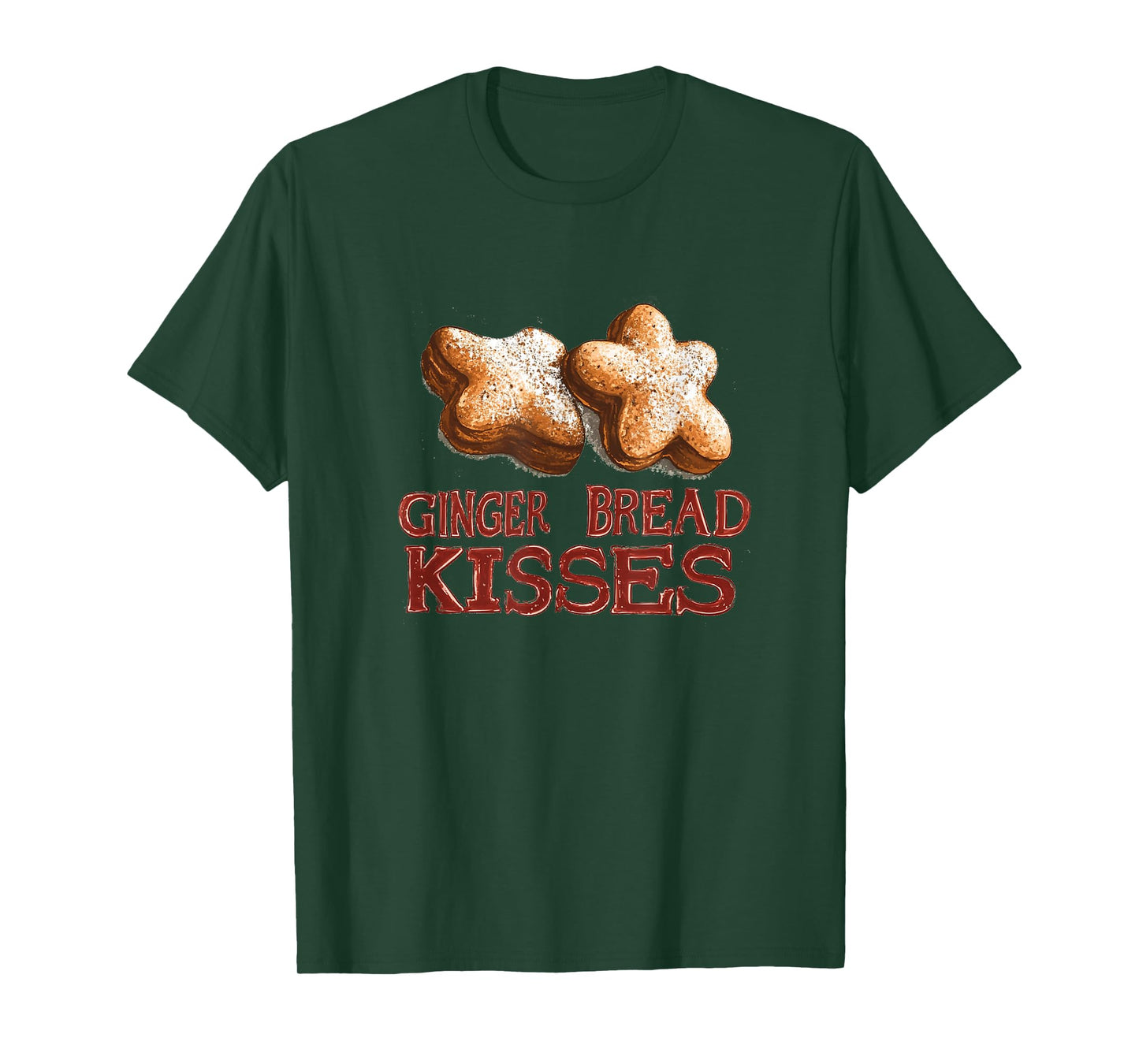 Funny Gingerbread Kisses Costume for Festive Days T-Shirt