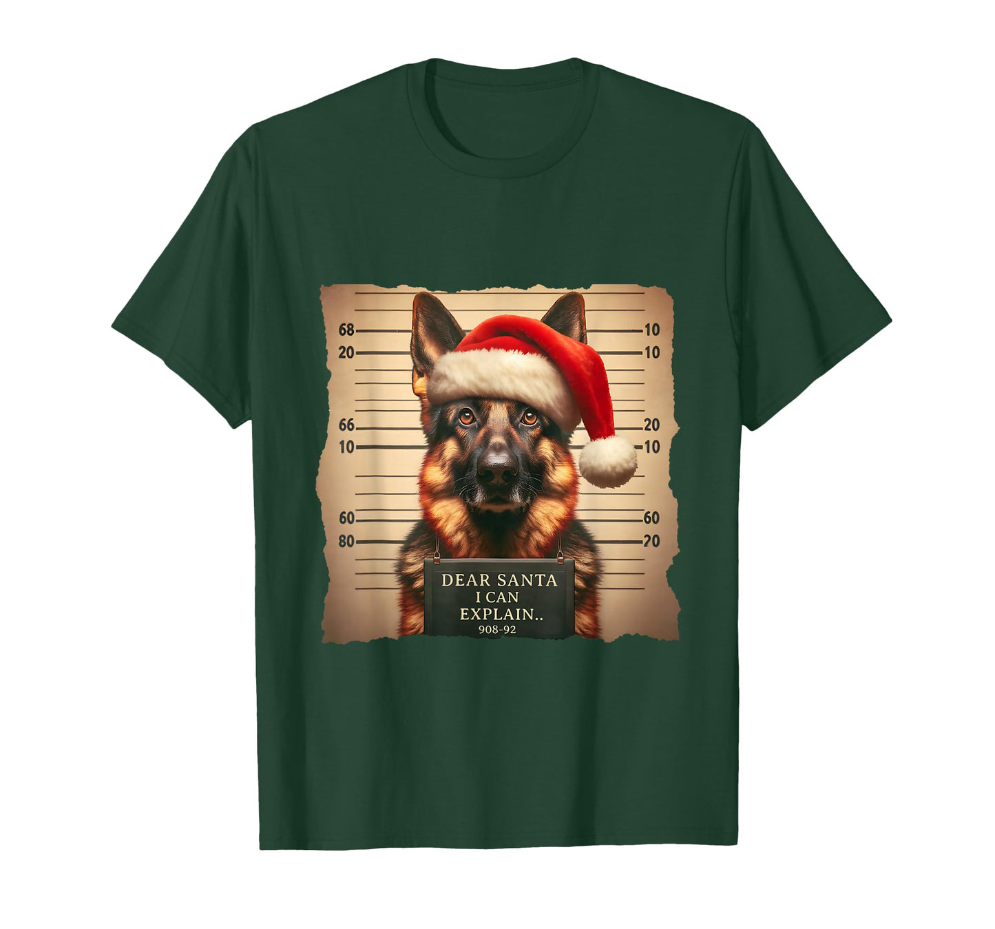 German Shepherd Dog Christmas Dear Santa I Can Explain T-Shirt