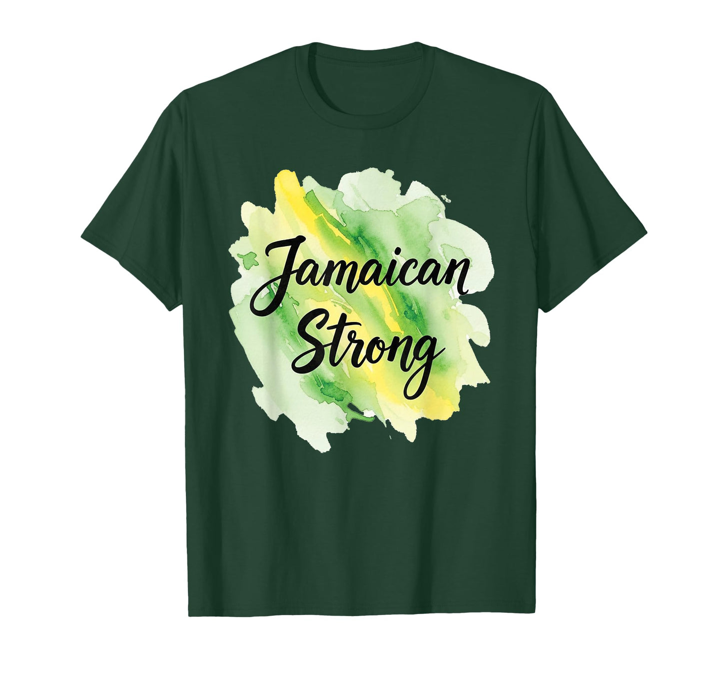 Jamaica Strong Shirt Watercolor Pride Design Image T-Shirt