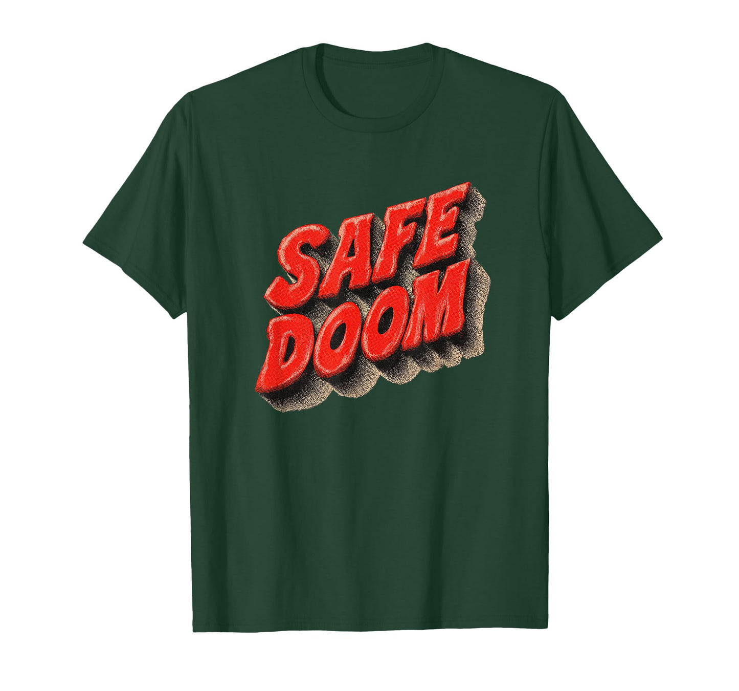 Pretty Red Safe Doom Statement T-Shirt