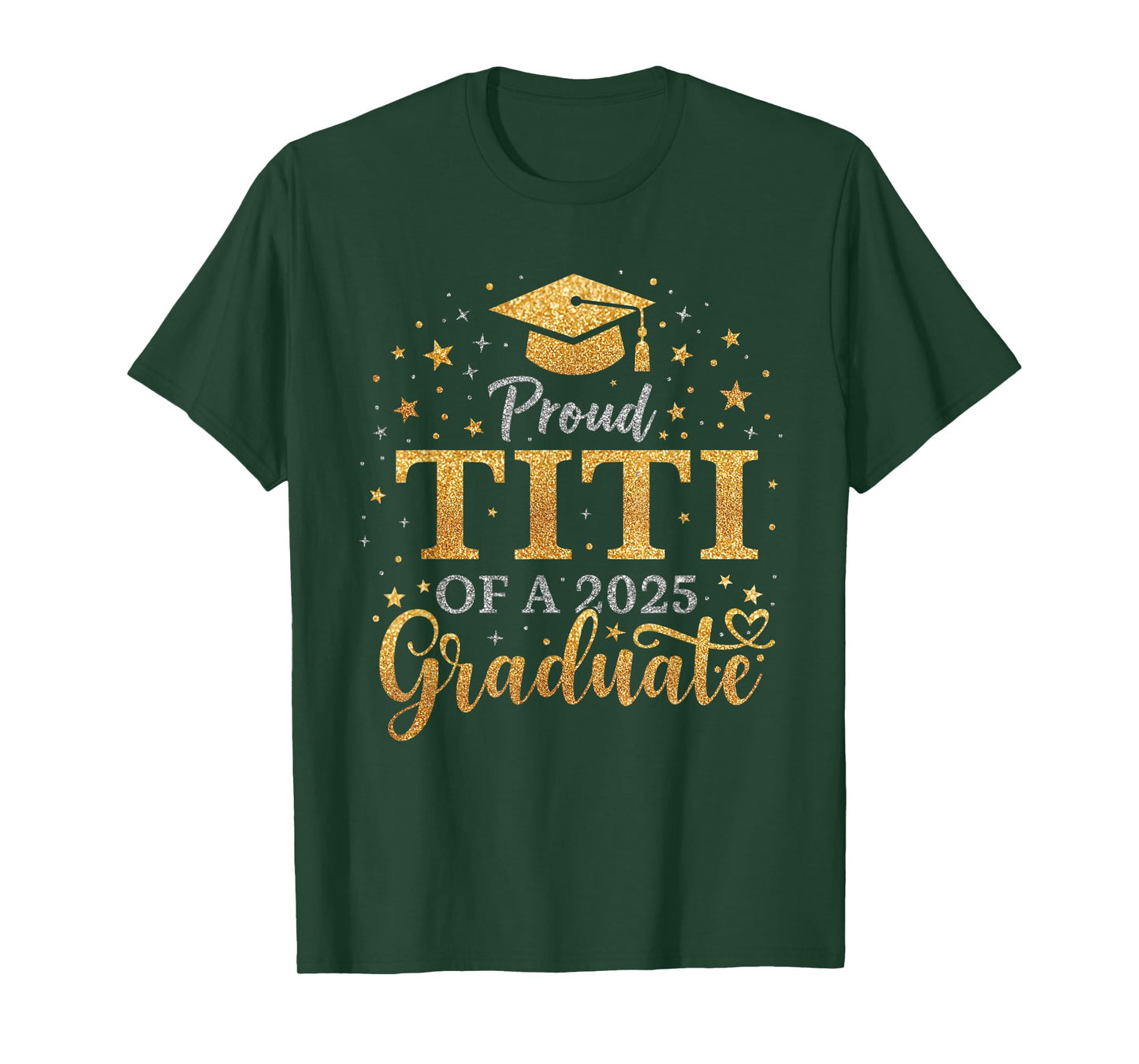 Funny Senior Proud Titi of a Class of 2025 Graduate T-Shirt
