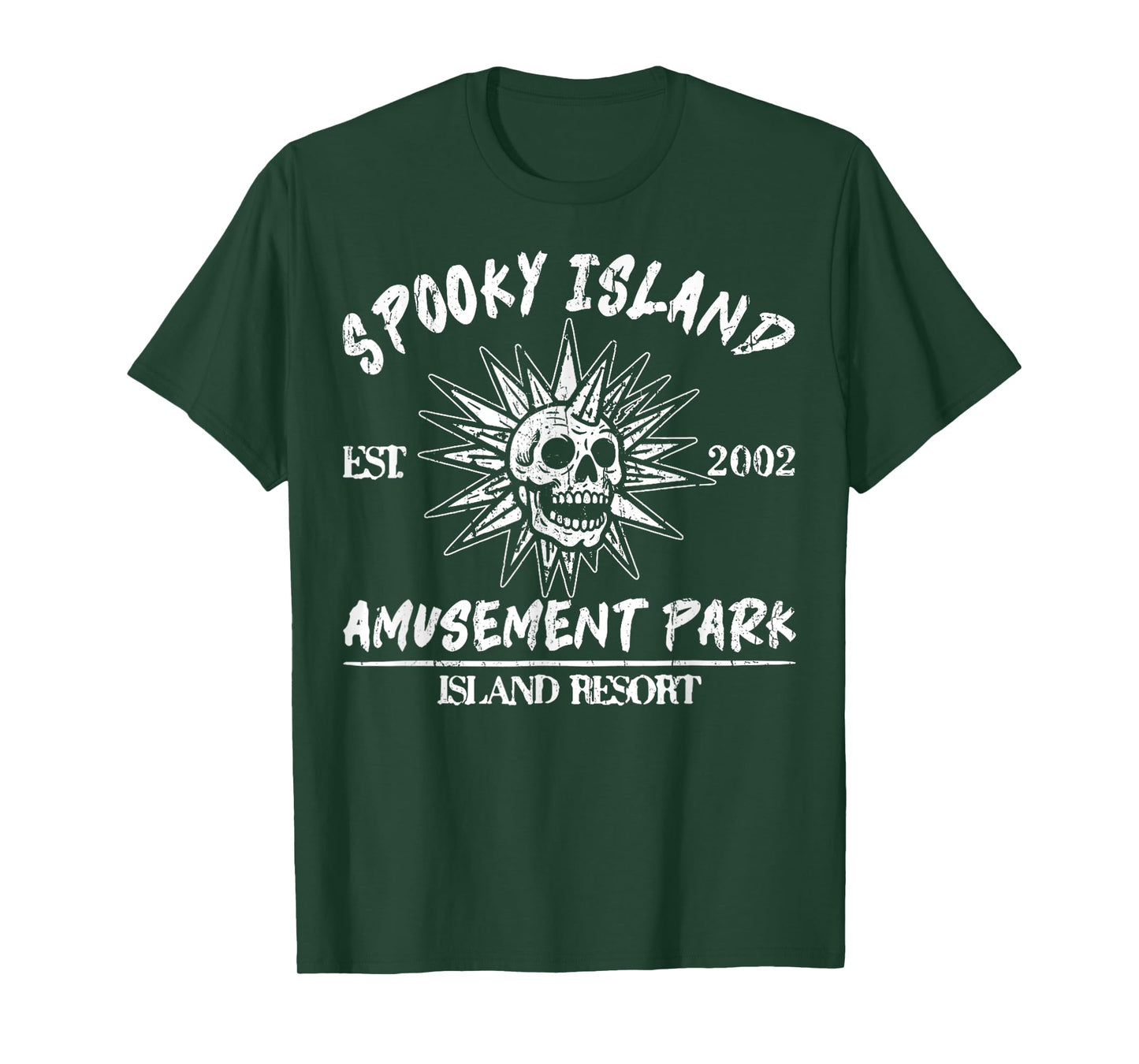 Vintage Spooky Island Est 2002 Amusement Park Island T-Shirt