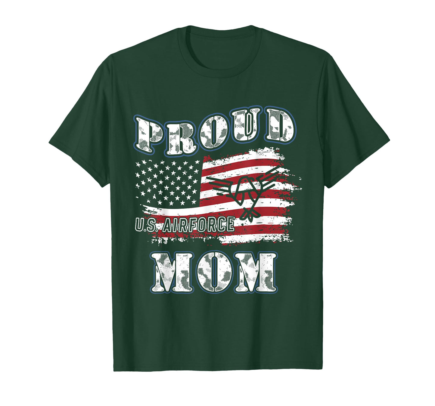 US Air Force Mom's Gift T-Shirt Proud Army Mom T-Shirt