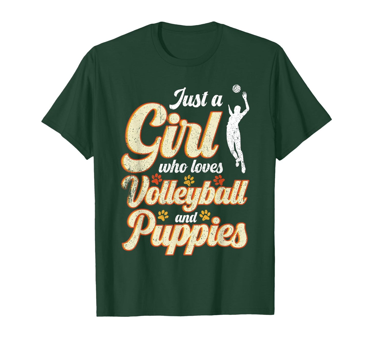 Just a Girl who loves Volleyball and Puppies T-Shirt