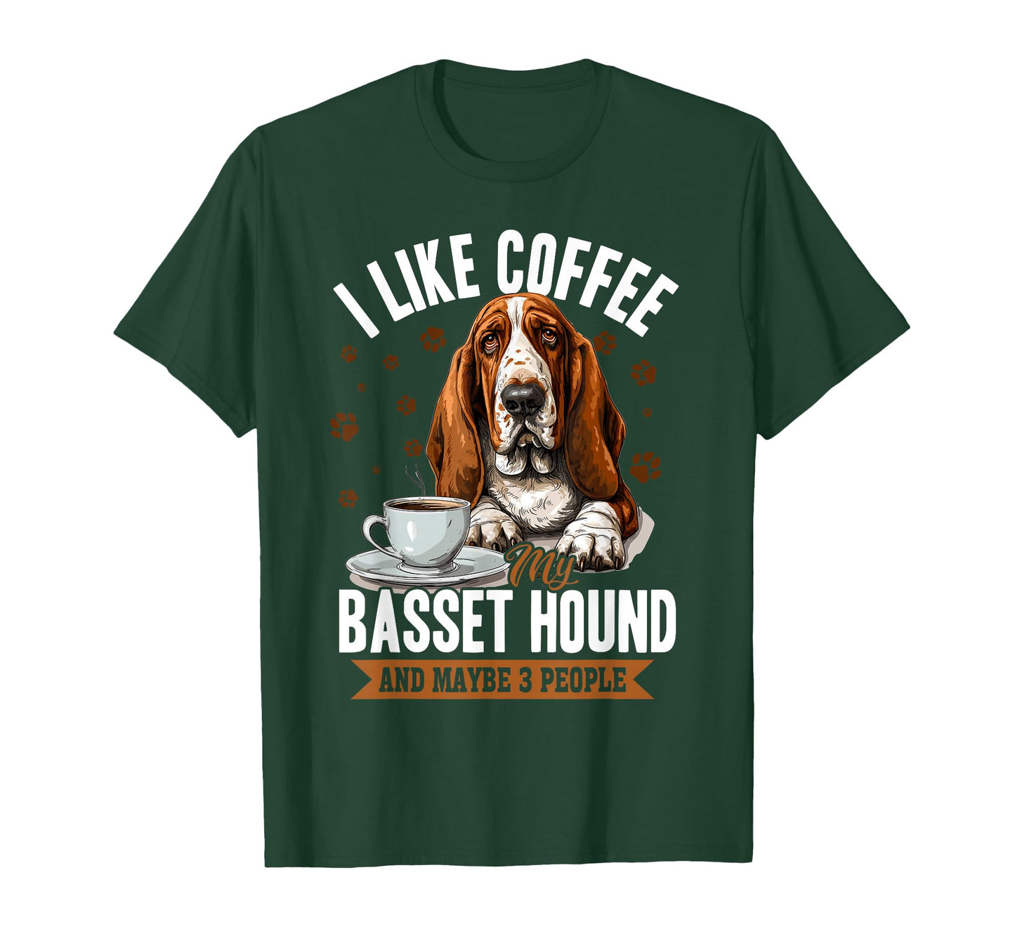 Basset Hound Dog Breed I like coffee my Basset Hound and T-Shirt