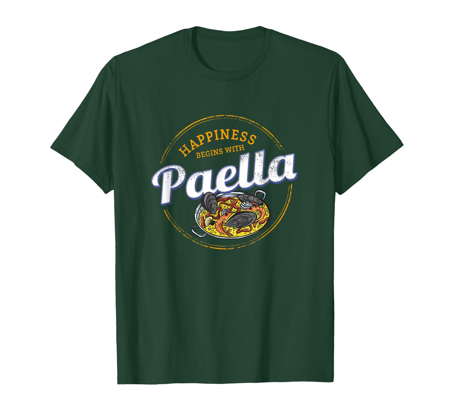Paella Snack Vintage Spain Retro Paella Pan Souvenir T-Shirt