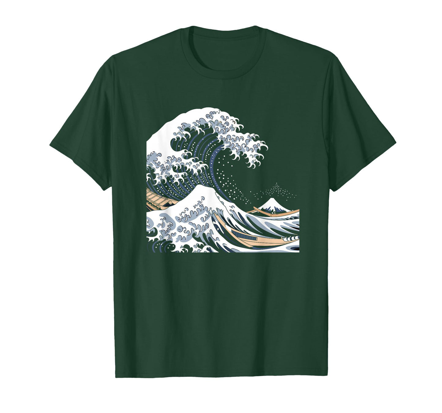 Mens Graphic Tees Cool Japanese Wave Art Ocean for mems T-Shirt