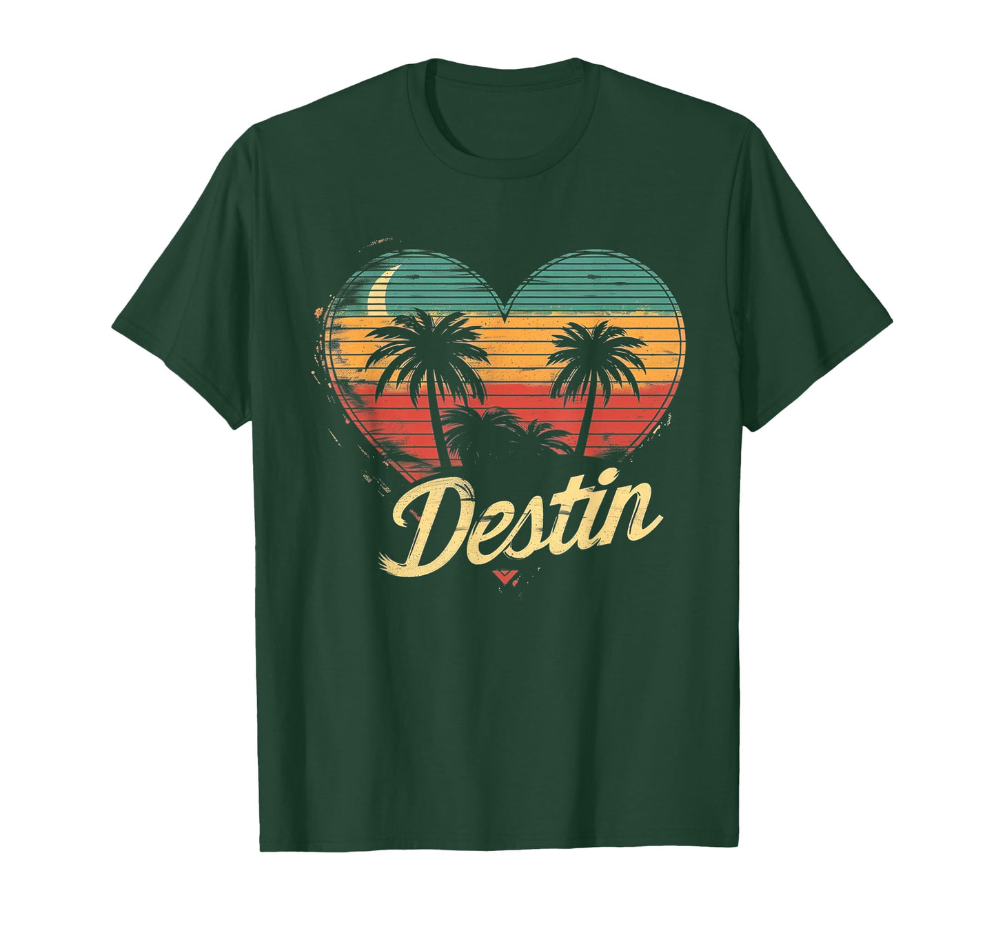 Destin Florida - Heart Vintage Love Women Kids Retro Pride T-Shirt