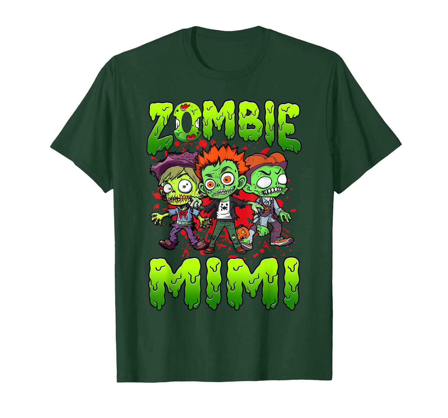Zombie Mimi Halloween Costume Family Matching T-Shirt