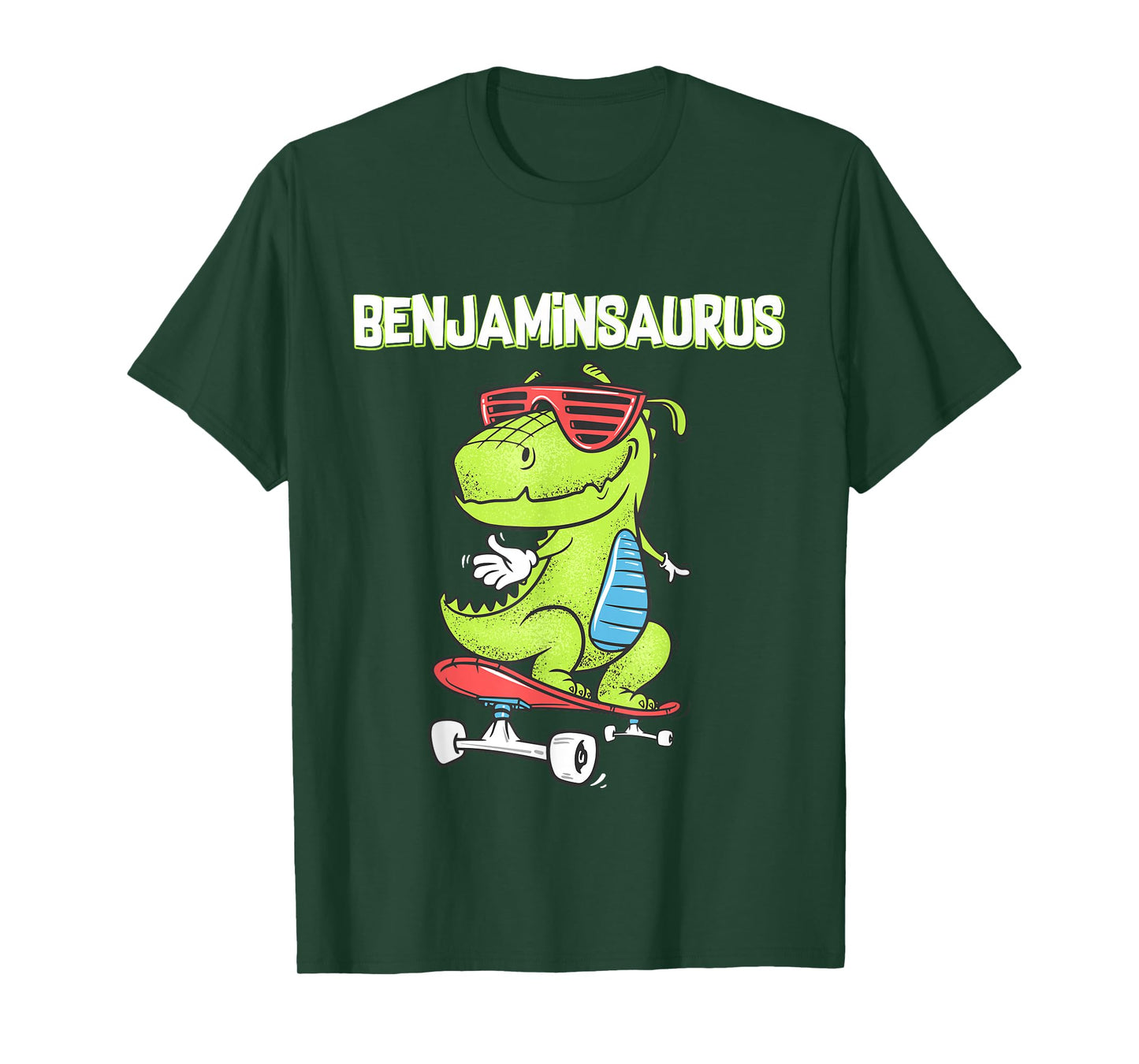 BENJAMINSAURUS shirt name birthday gift dinosaur t rex T-Shirt