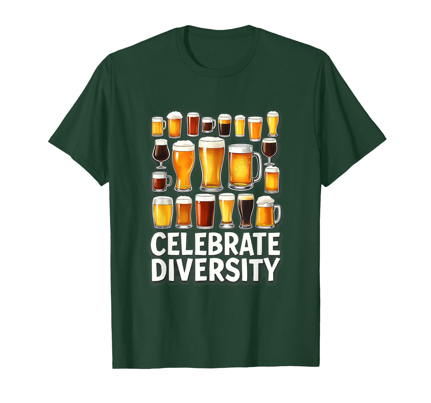 Celebrate Diversity Beer Drinking Home Brewers T-Shirt