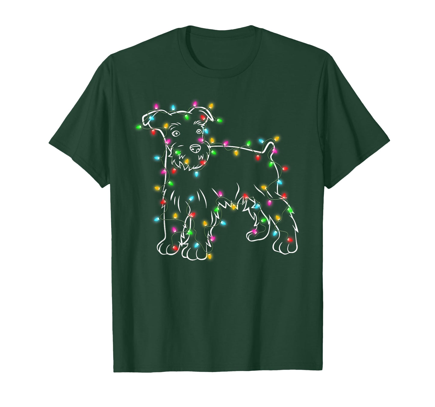Schnauzer Dogs Tree Christmas Sweater Xmas Pet Animal Dog T-Shirt for Men Women Kids