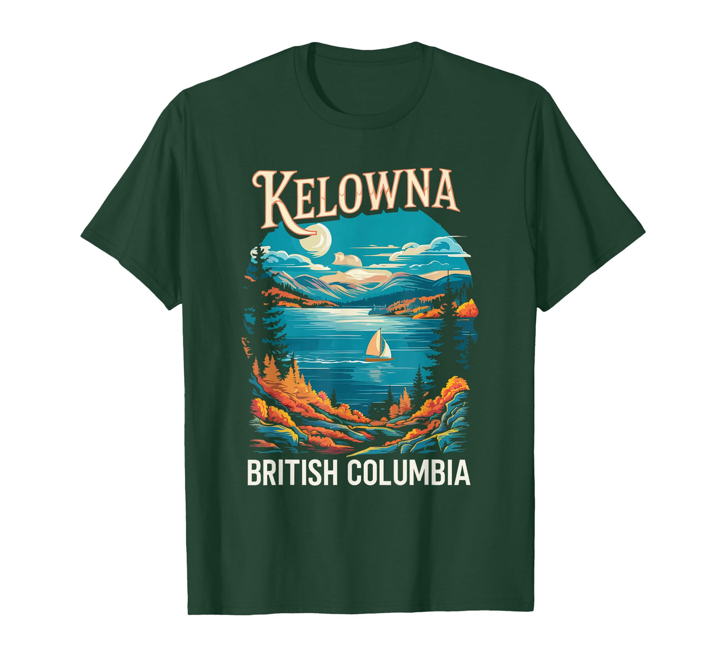 Kelowna British Columbia Travel I Love Canada T-Shirt
