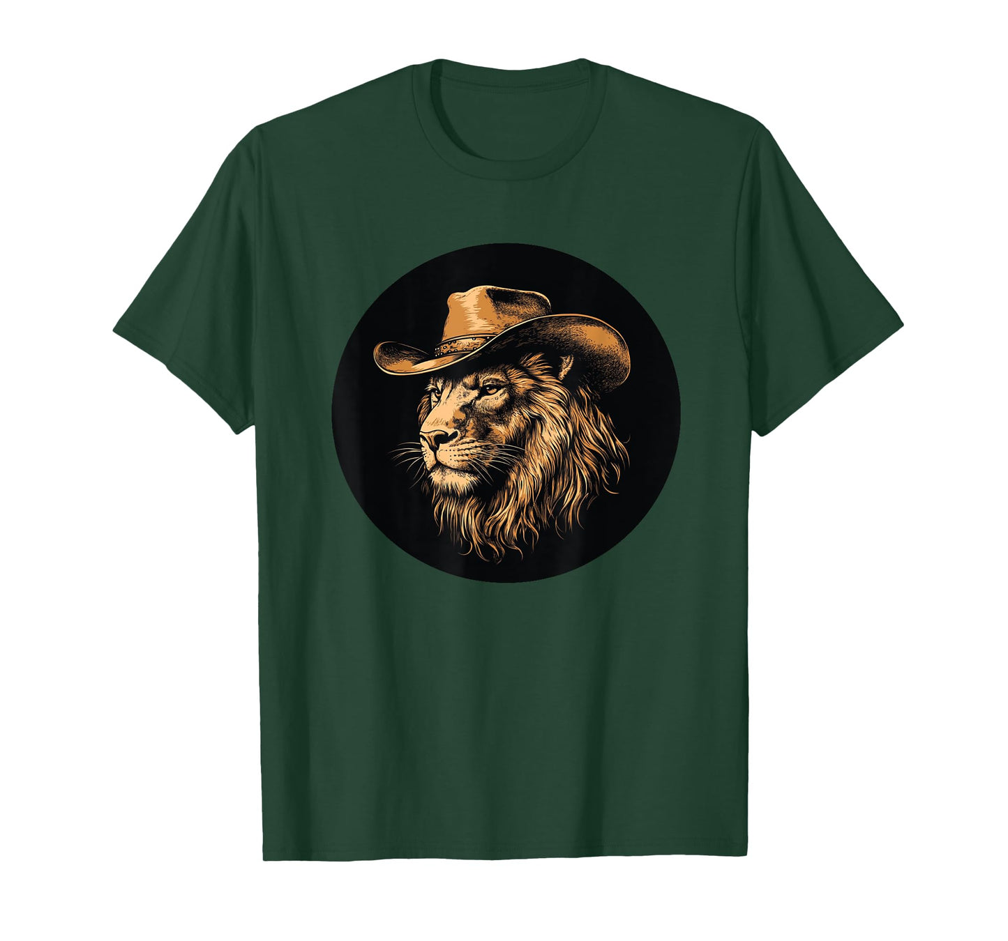 Cool Lion with Hat for a Western Adventure T-Shirt