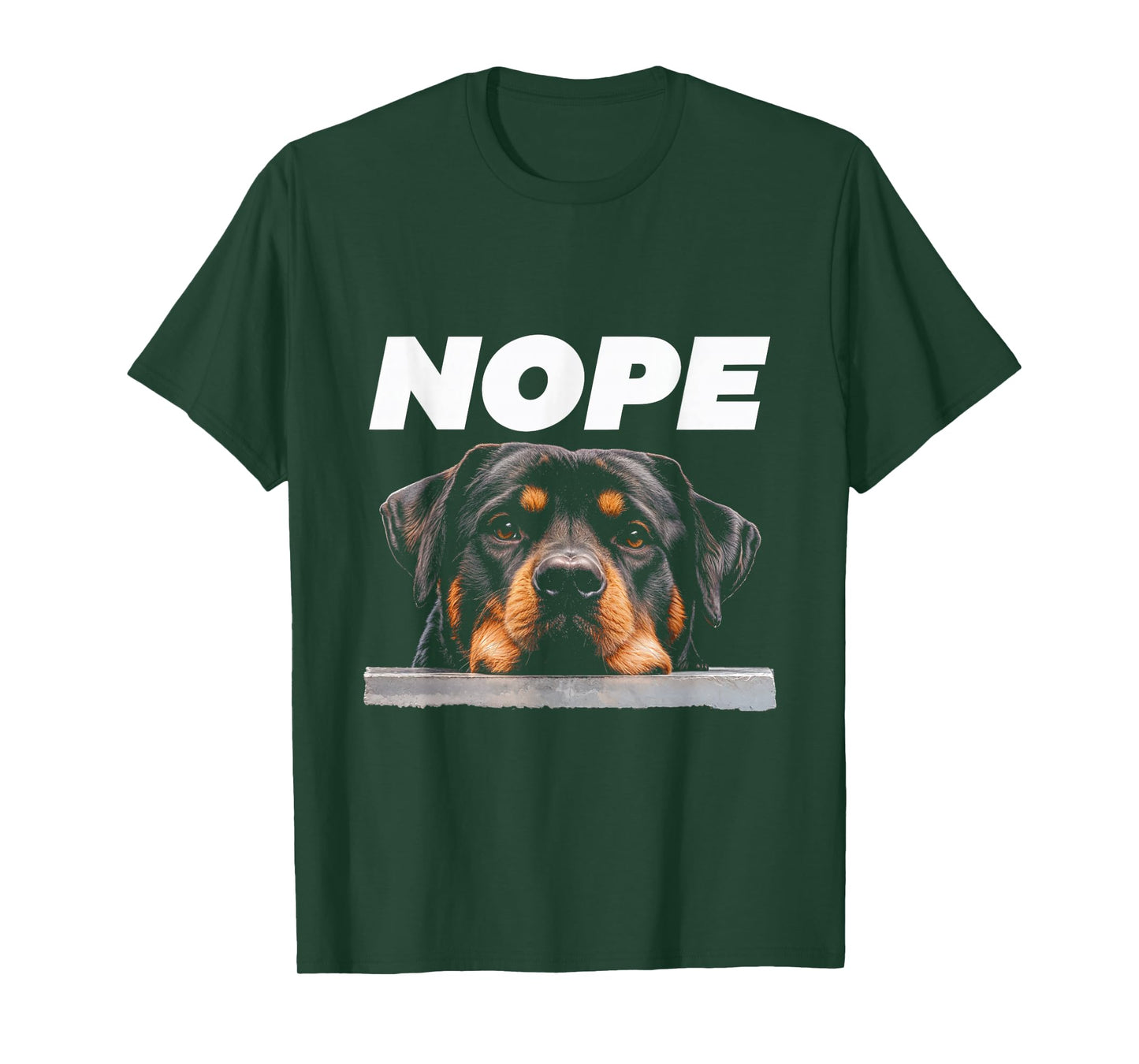 Nope Rottweiler Dog Sarcastic Rottie Pet Lover T-Shirt for Men Women