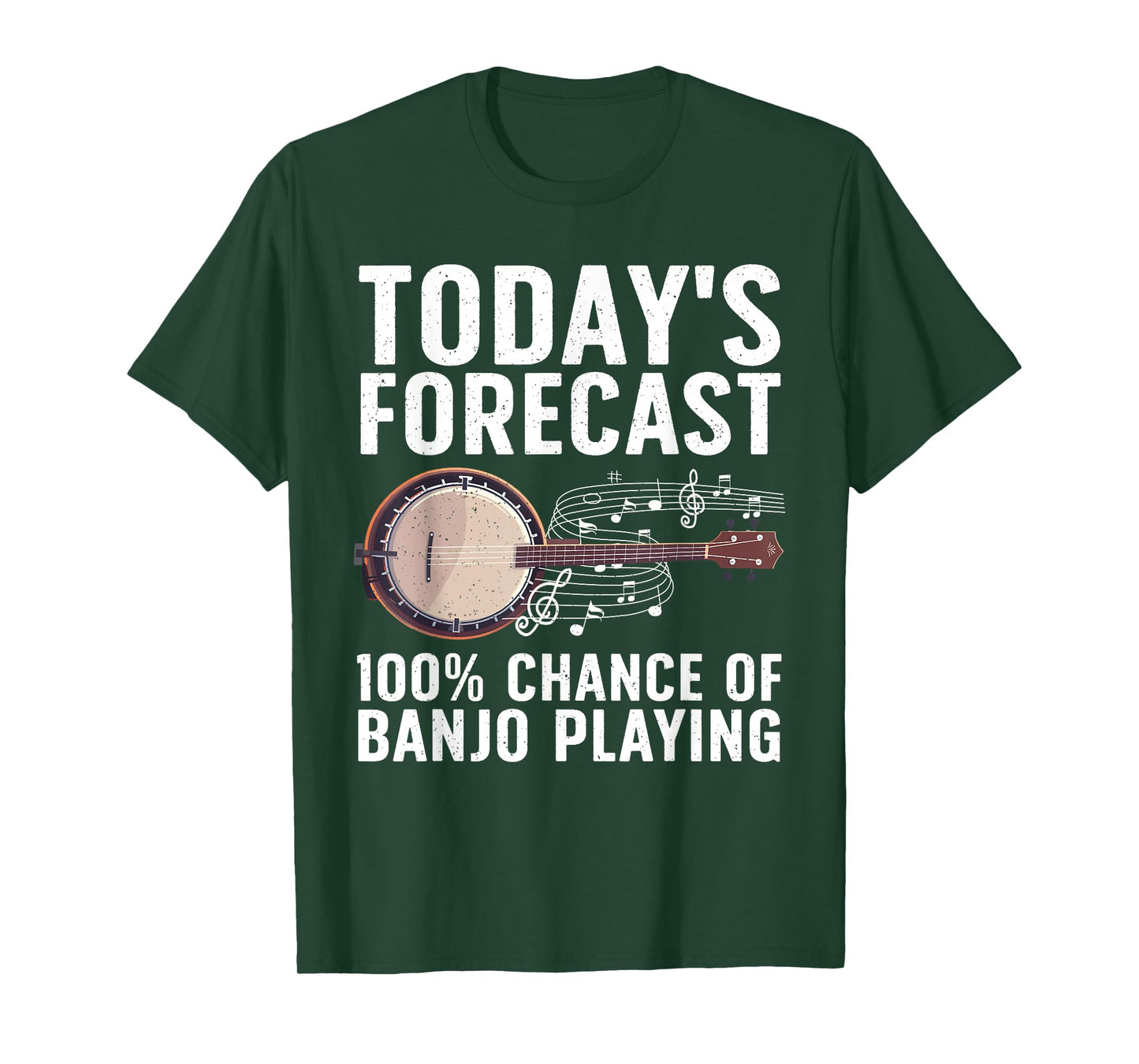 Funny Banjo Art For Men Women Bluegrass Instrument Player T-Shirt