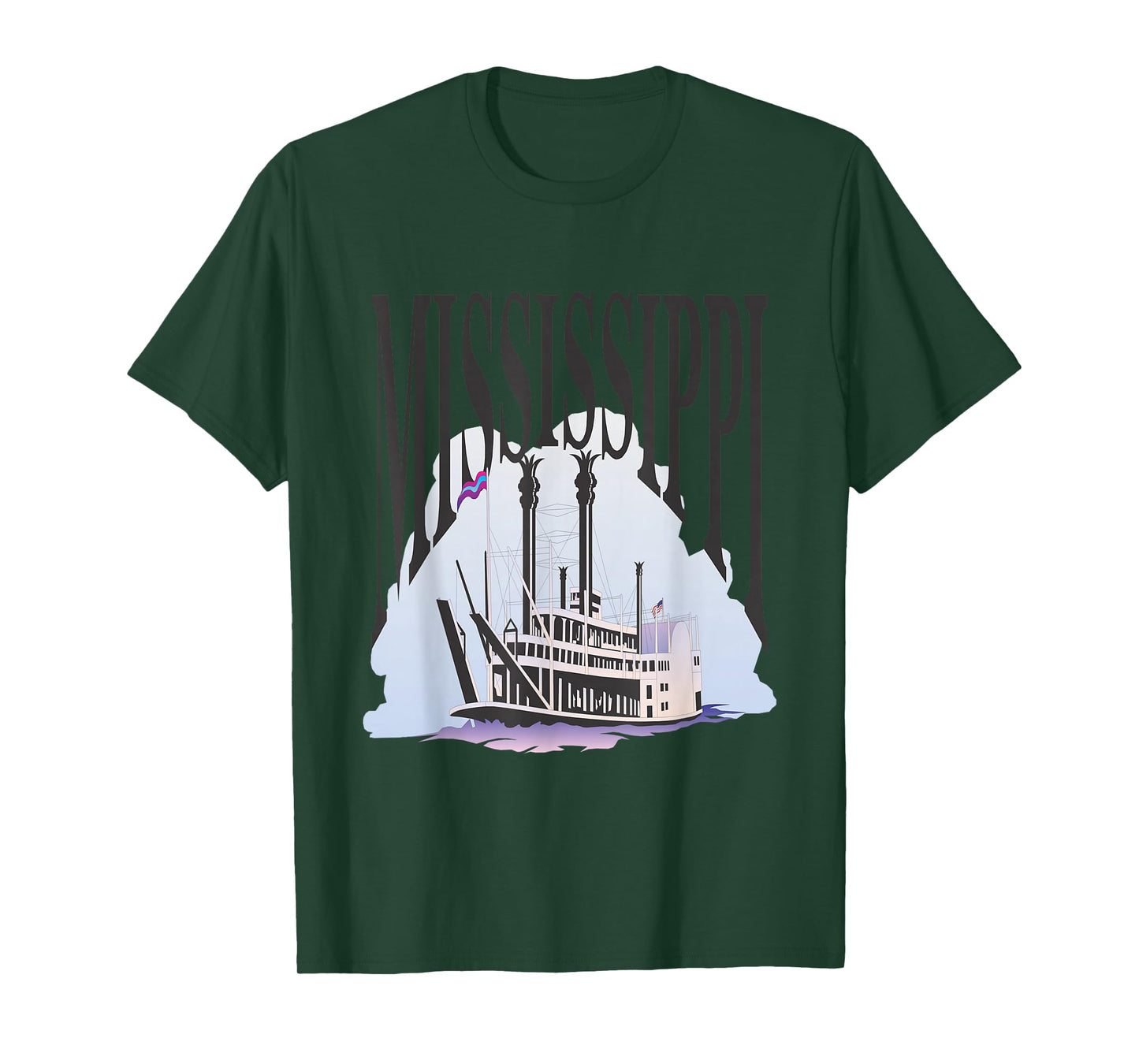 Mississippi Steamboat Riverboat Paddlewheel Steamship T-Shirt