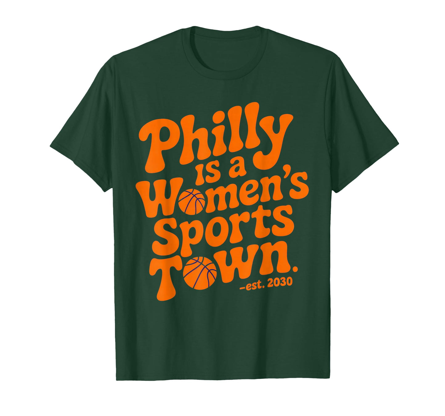Philly is a Women's Sports Town - Proud Fans Basketball T-Shirt