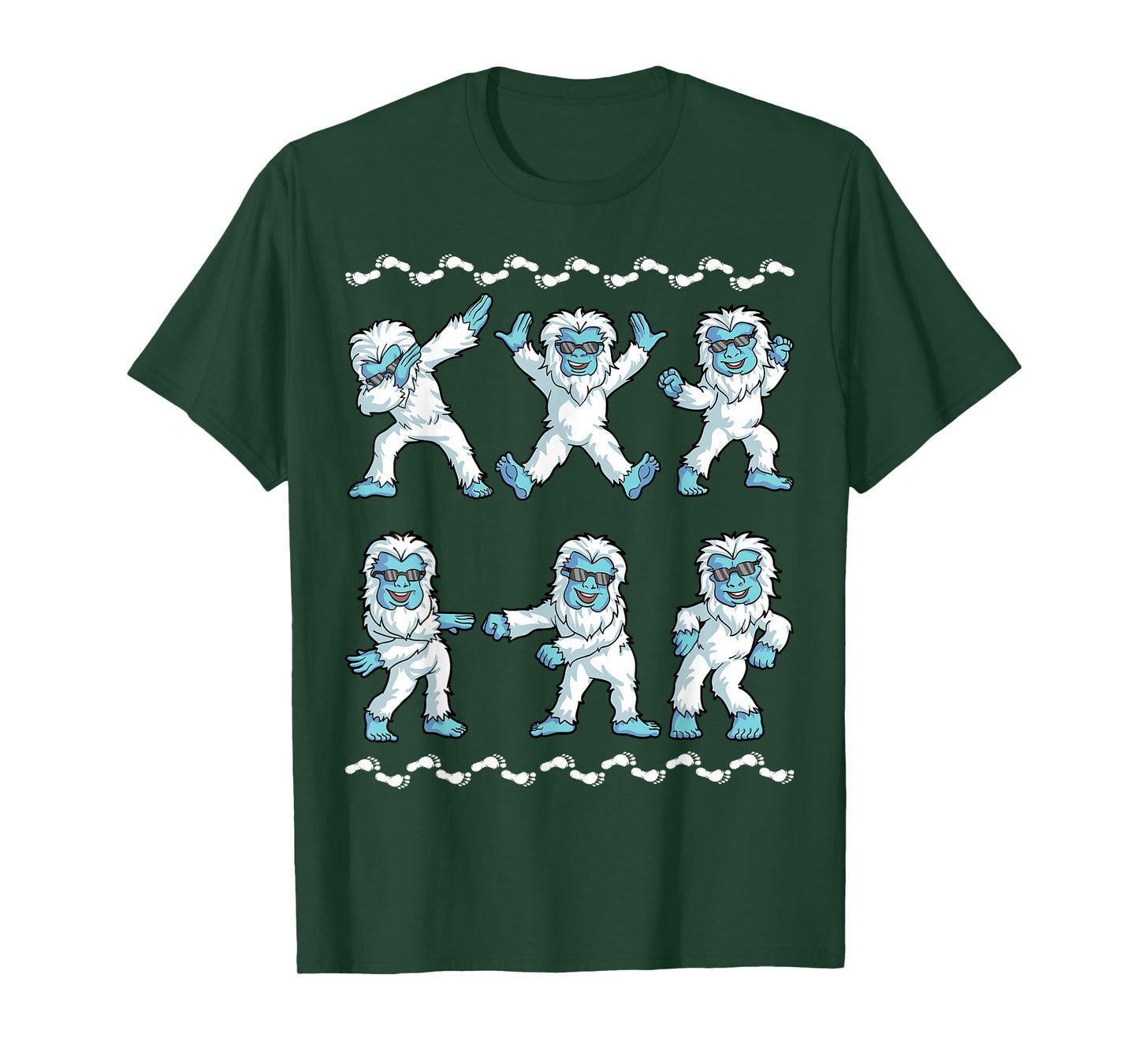Dancing Yeti Abominable Dance Dab Boy Girls Kids Funny T-Shirt