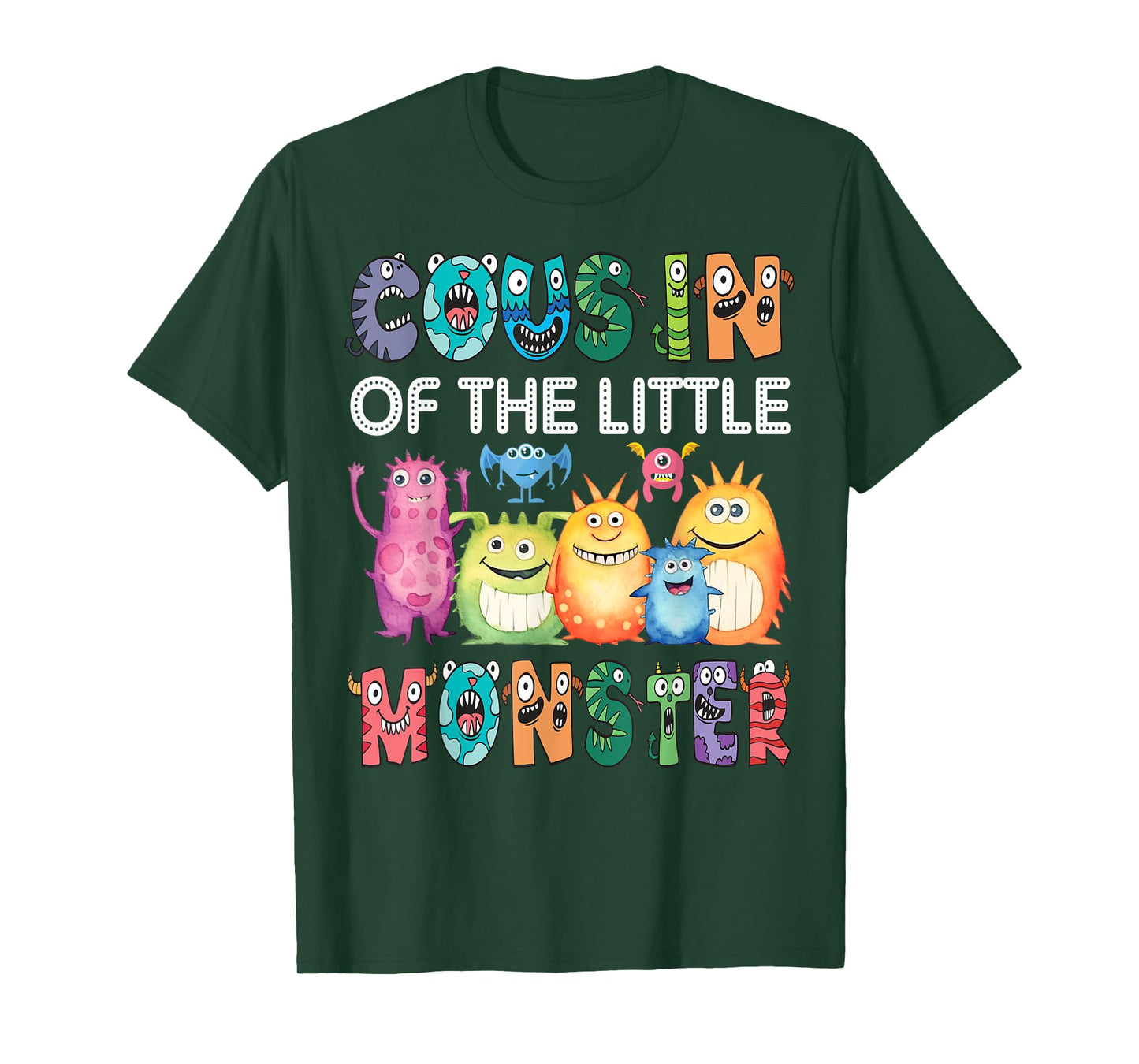 Cousin Of The Little Monster Kids 1St Birthday Party T-Shirt