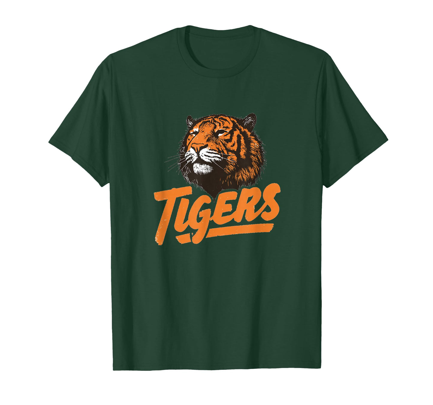 Great Tigers Look with Big Cat Head T-Shirt