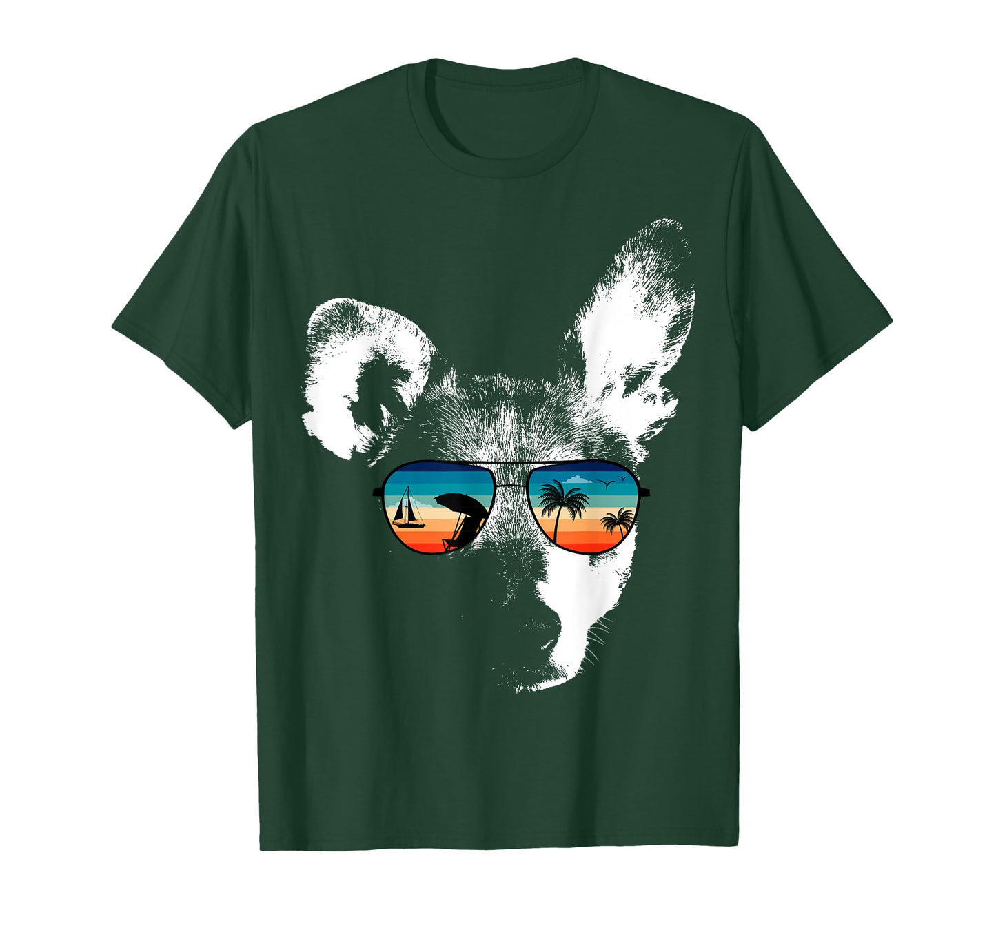 FEIST DOG Shirts With Glasses Sunglasses Retro Style T-Shirt for Men Women Kids