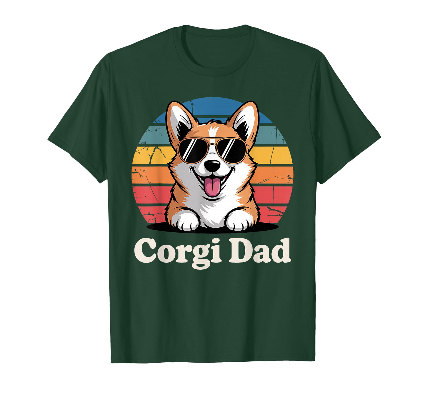 Funny Corgi Art For Men Dad Grandpa Pembroke Corgi Lover T-Shirt