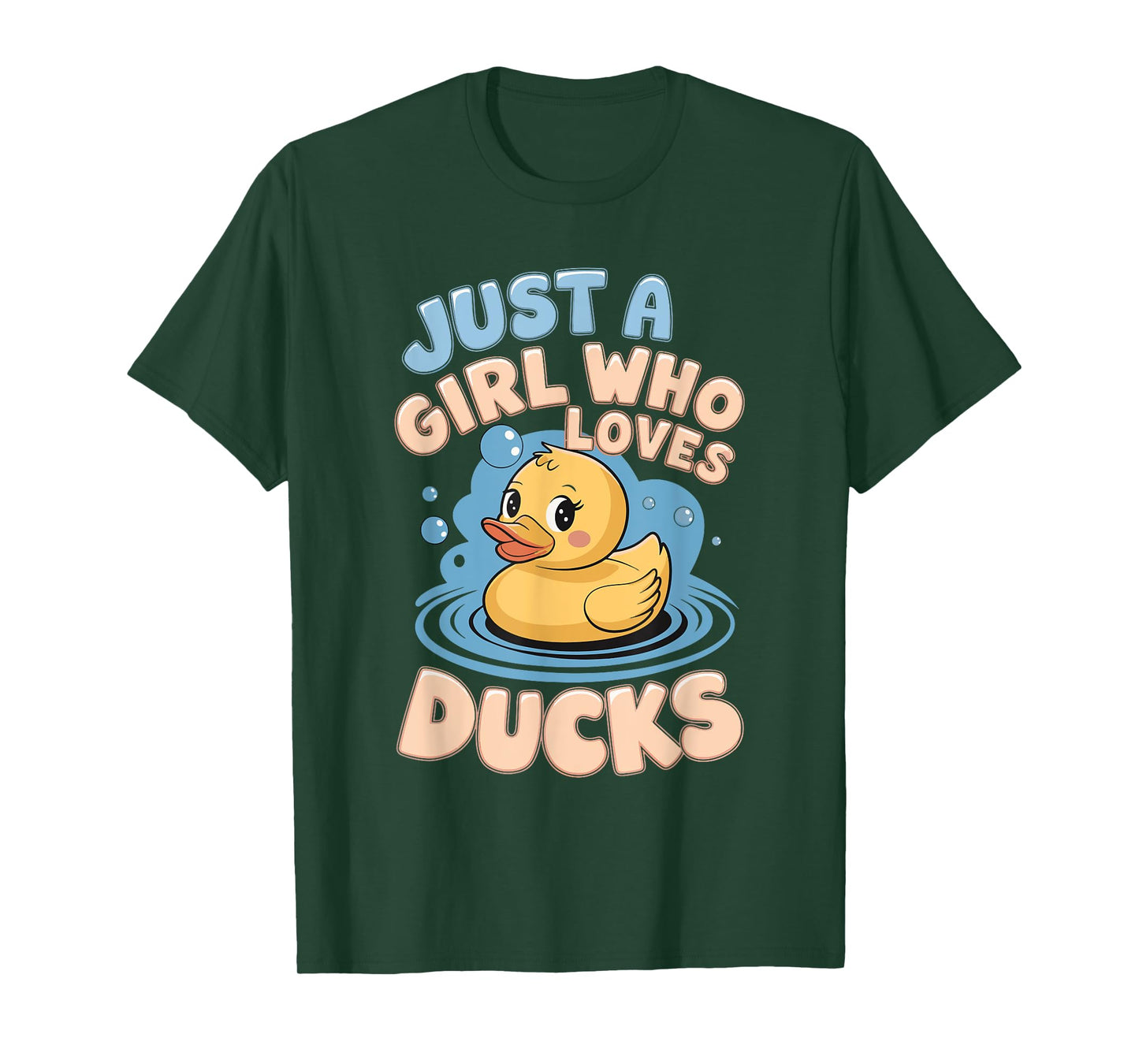 Just a girl who loves Ducks Girl T-Shirt