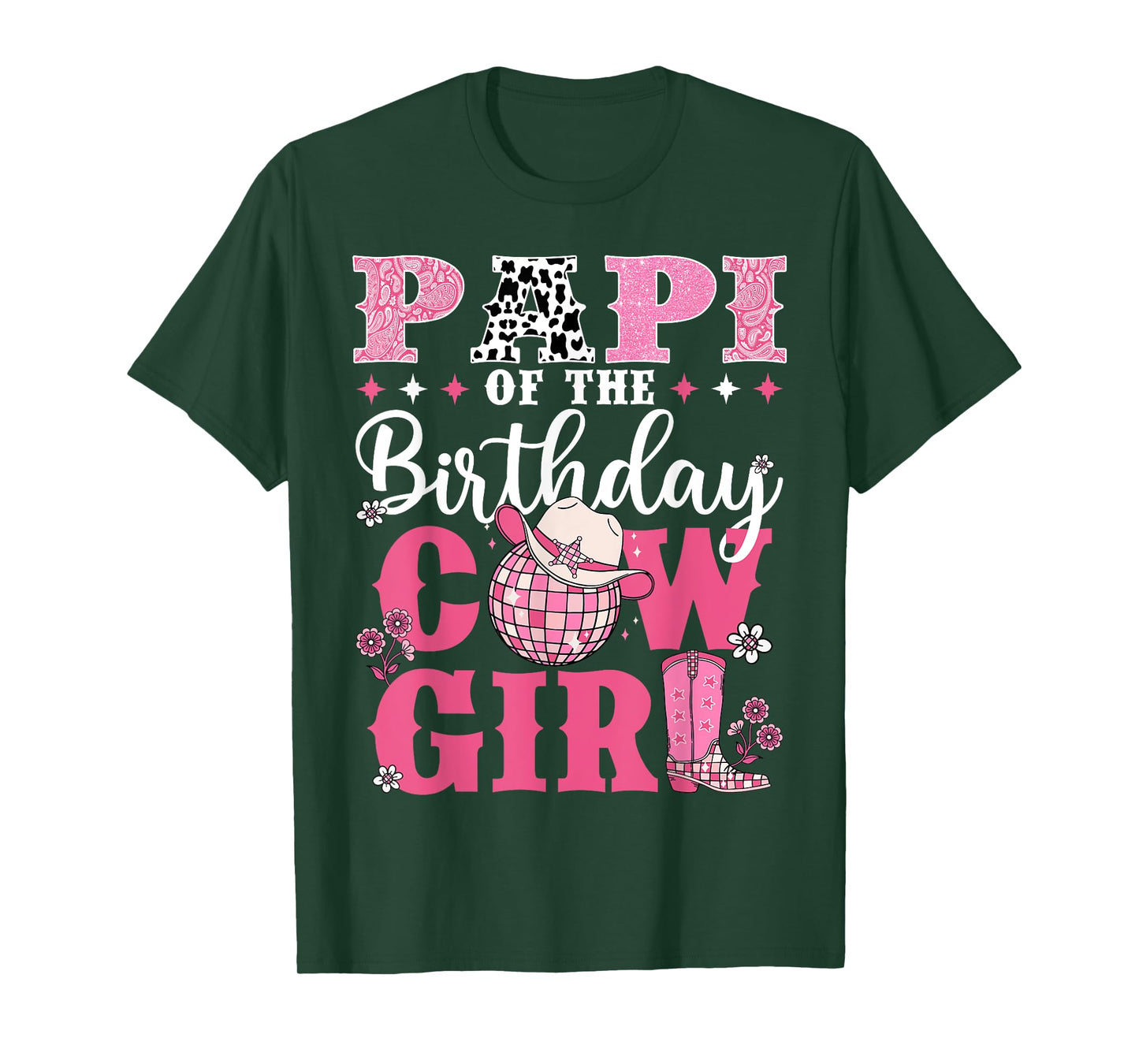 Papi Of The Birthday Cow-Girl Western Rodeo Bday Party T-Shirt