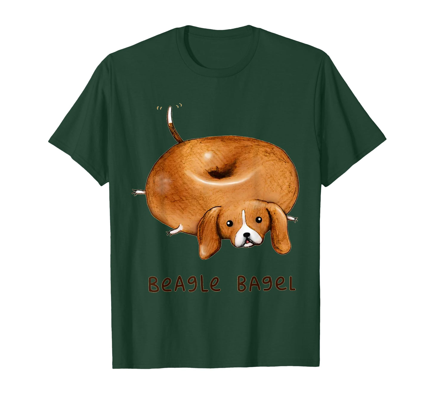 Beagle Bagel - Funny Cute Dog T-Shirt for Men Women Kids