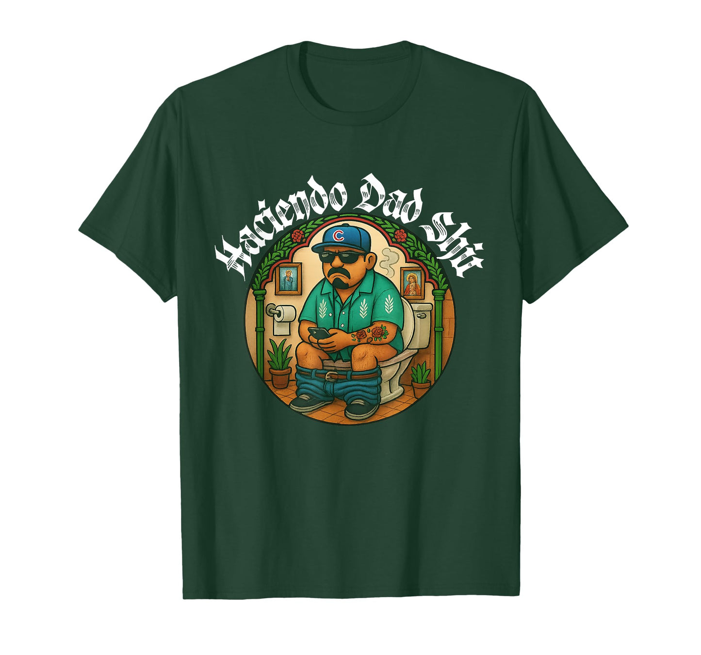 Doing Dad Sht Haciendo Spanish Dad Jokes Funny Father's Day T-Shirt