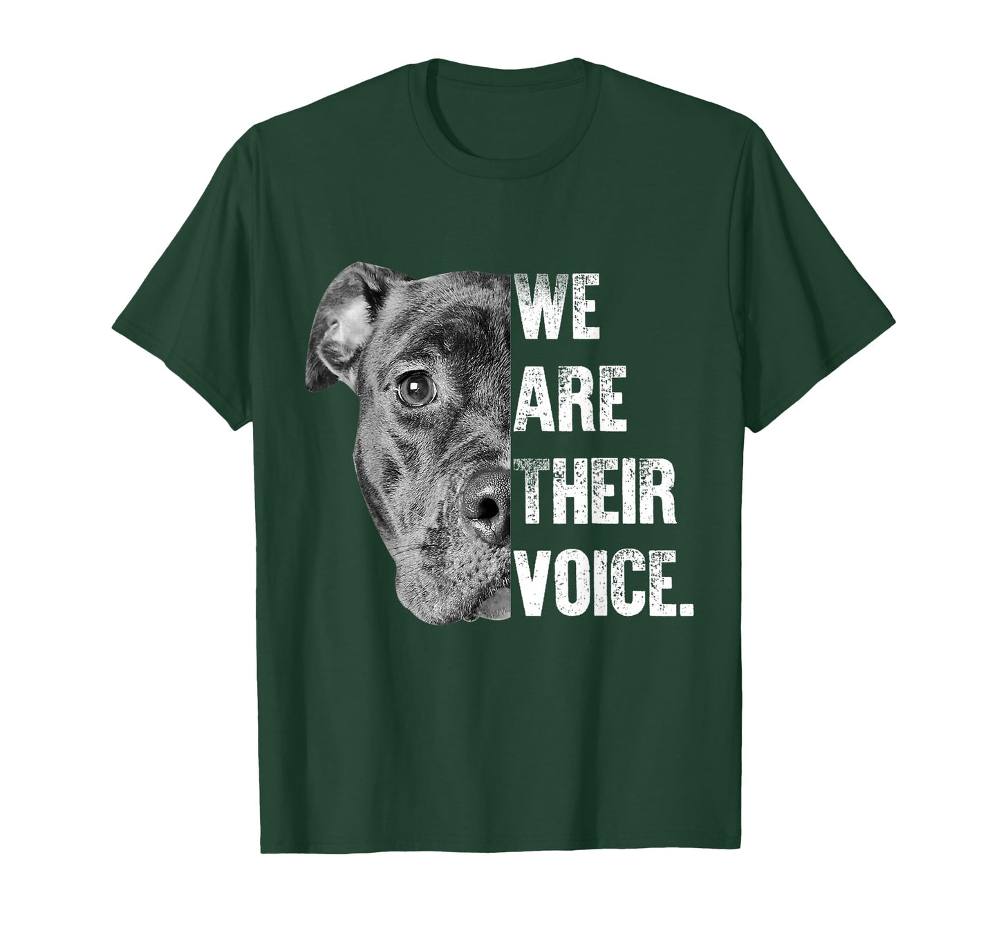 We AreTheir Voice Gift Womens Mens & Dog Lovers & Dog rescue T-Shirt