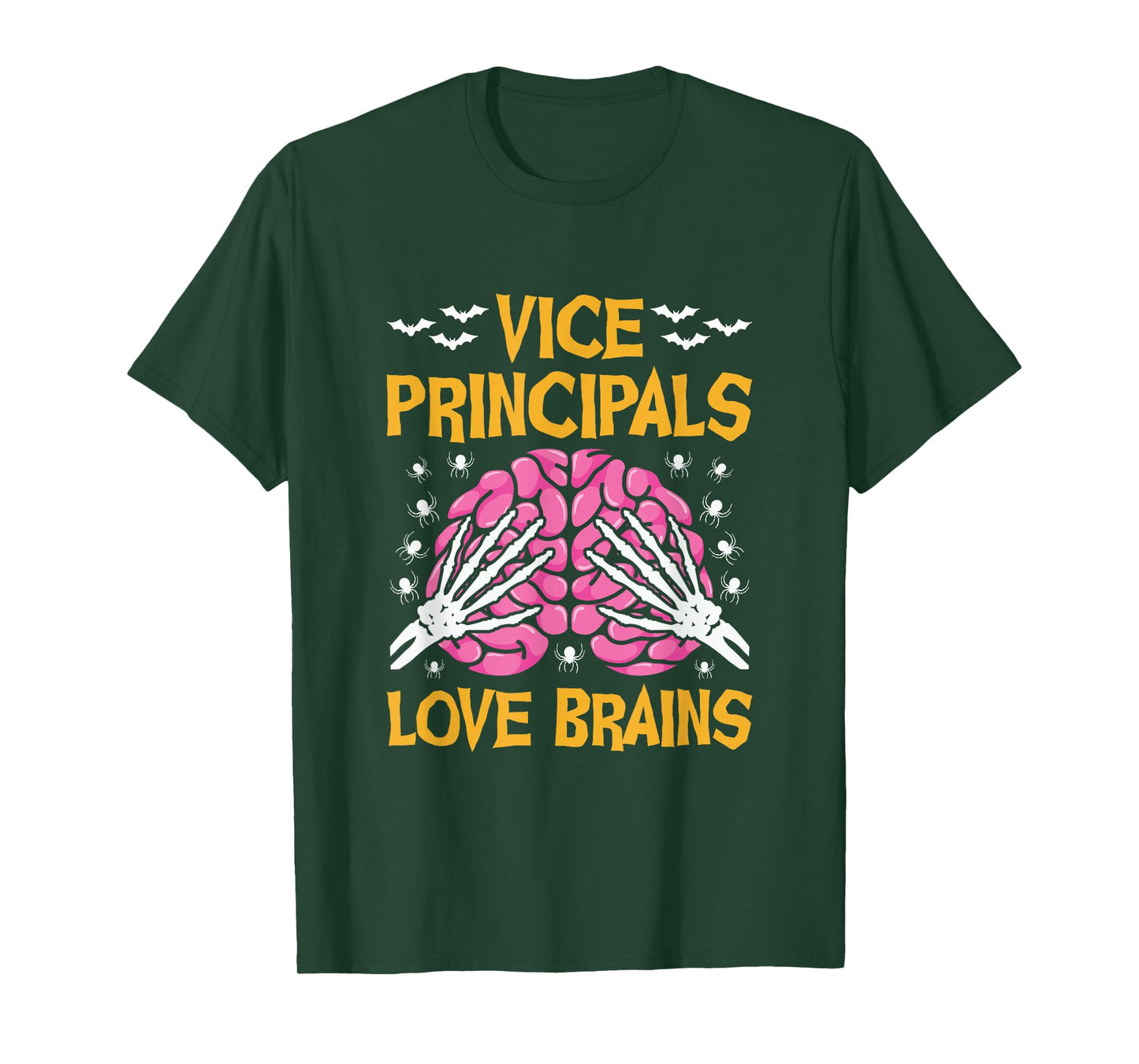 Vice Principals Love Brains Funny Halloween School T-Shirt