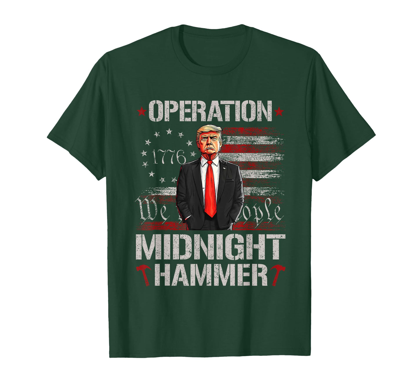 Operation Midnight Hammer - USA Flag Midnight Hammer T-Shirt