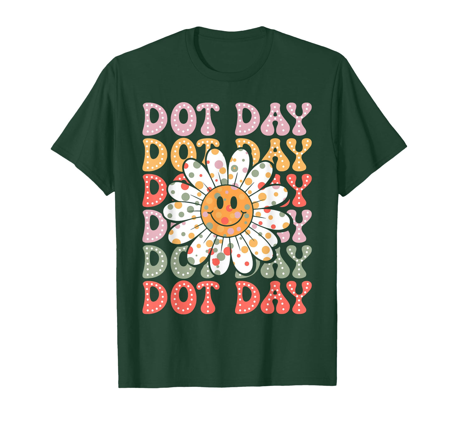 Happy Dot Day 2025 Coquette Bow Teachers Kids Boys Girls T-Shirt