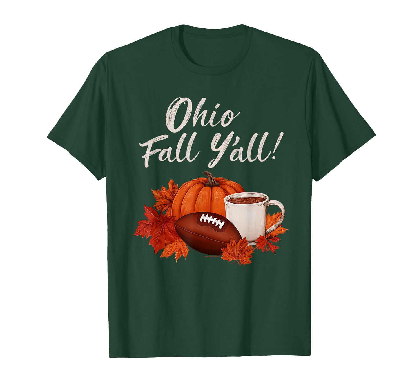 Ohio Fall Yall Funny Football Ohio Autumn Home State T-Shirt