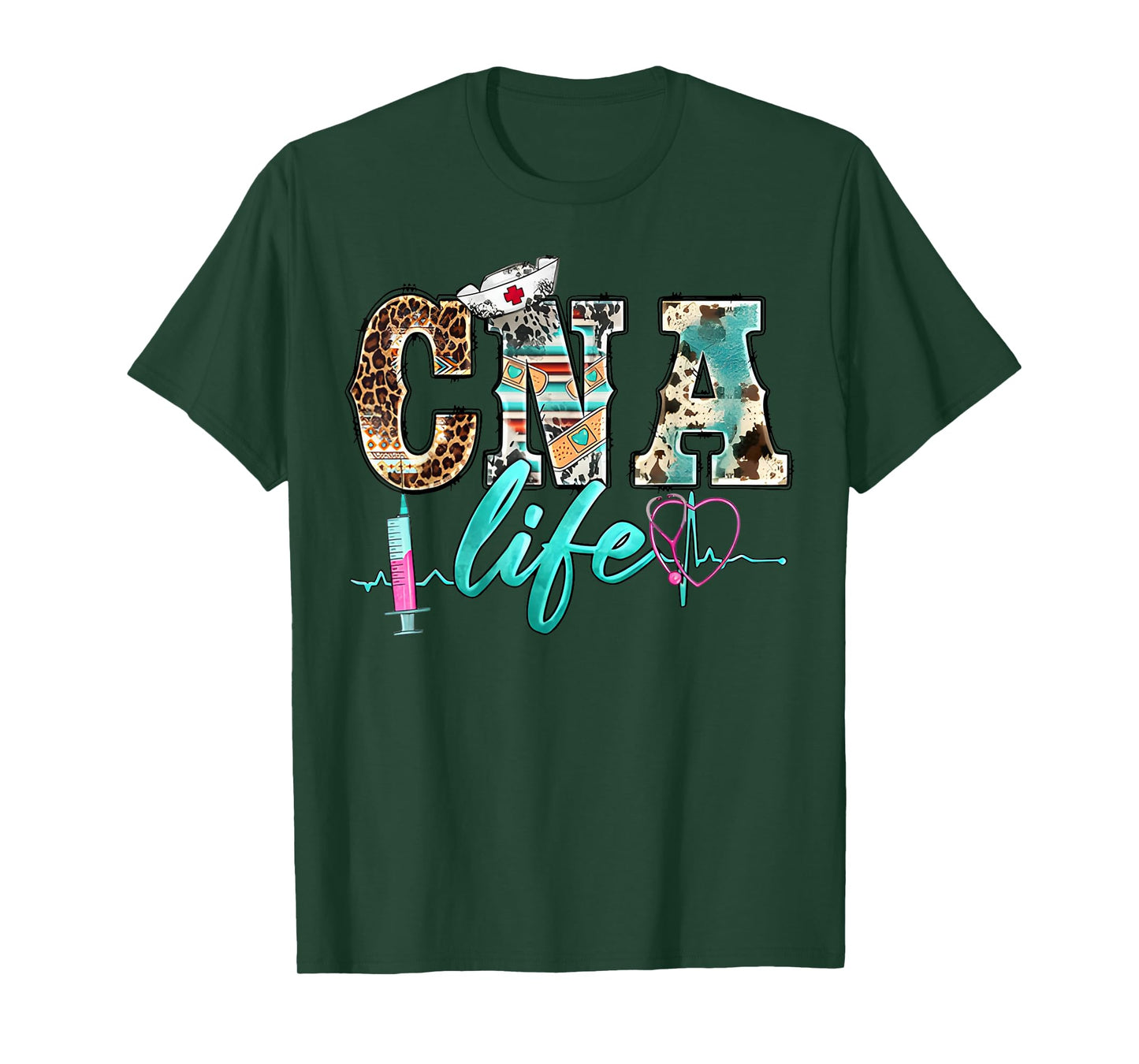 CNA Life Certified Nursing Assistant Medical Worker Hospital T-Shirt