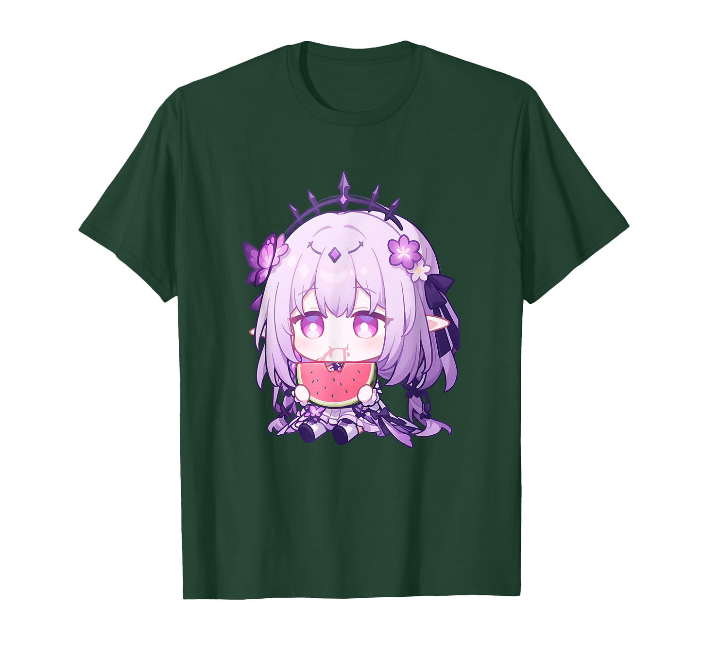 Castorice Chibi Dan Heng Marth 7th HSR Gacha Games Funny T-Shirt