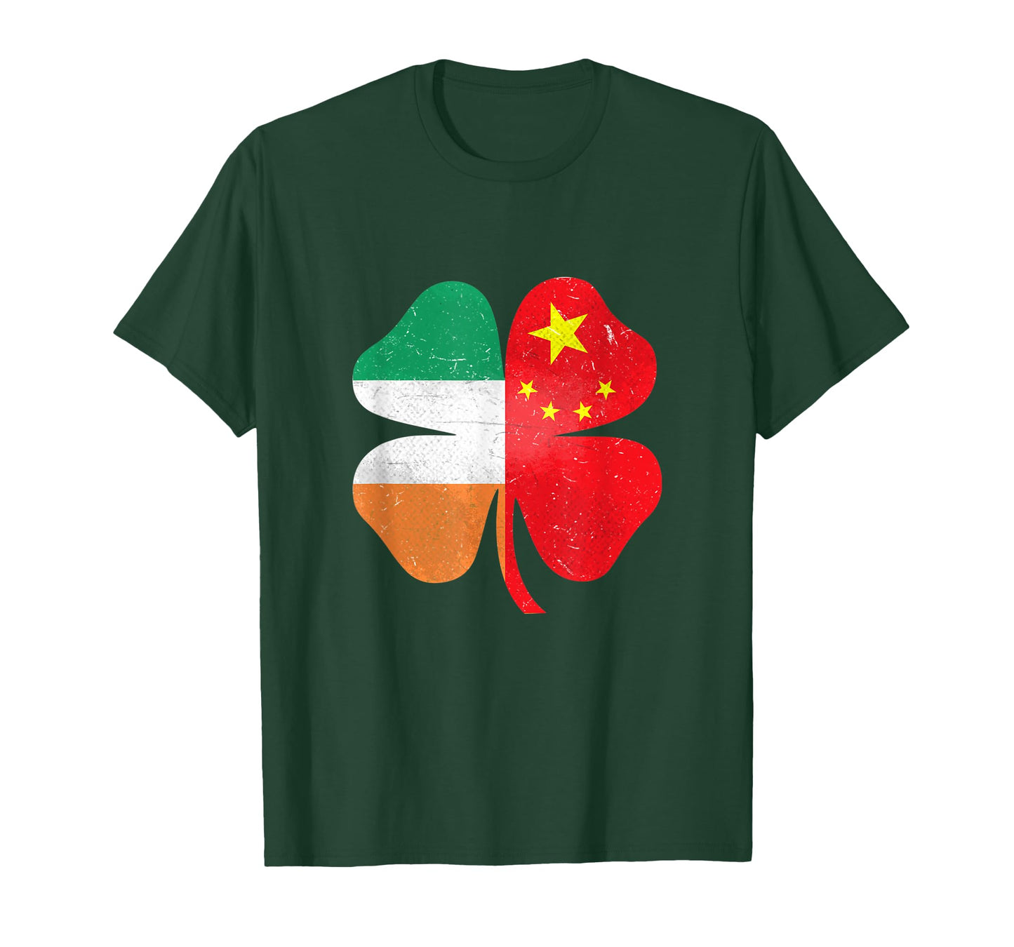 Chinese Irish Shamrock China Ireland St. Patrick's Day T-Shirt