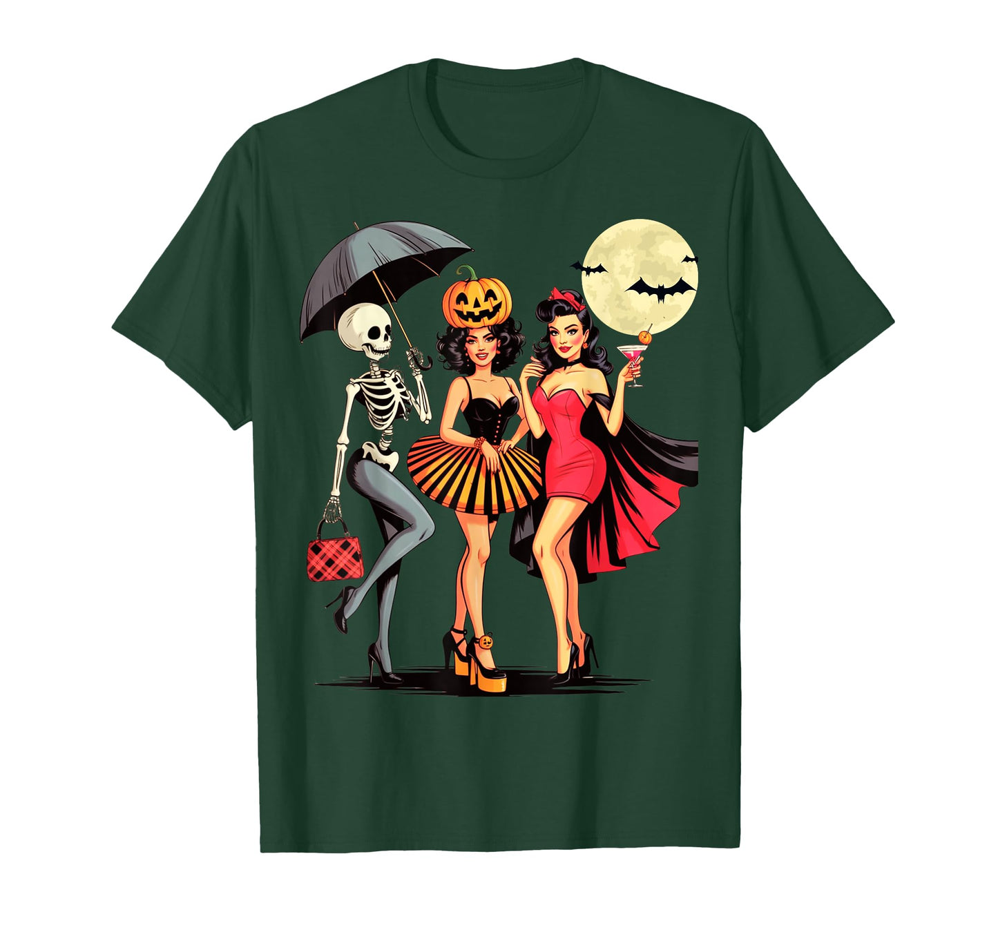 Cute Spooky Halloween Costume Party for Women Girls T-Shirt