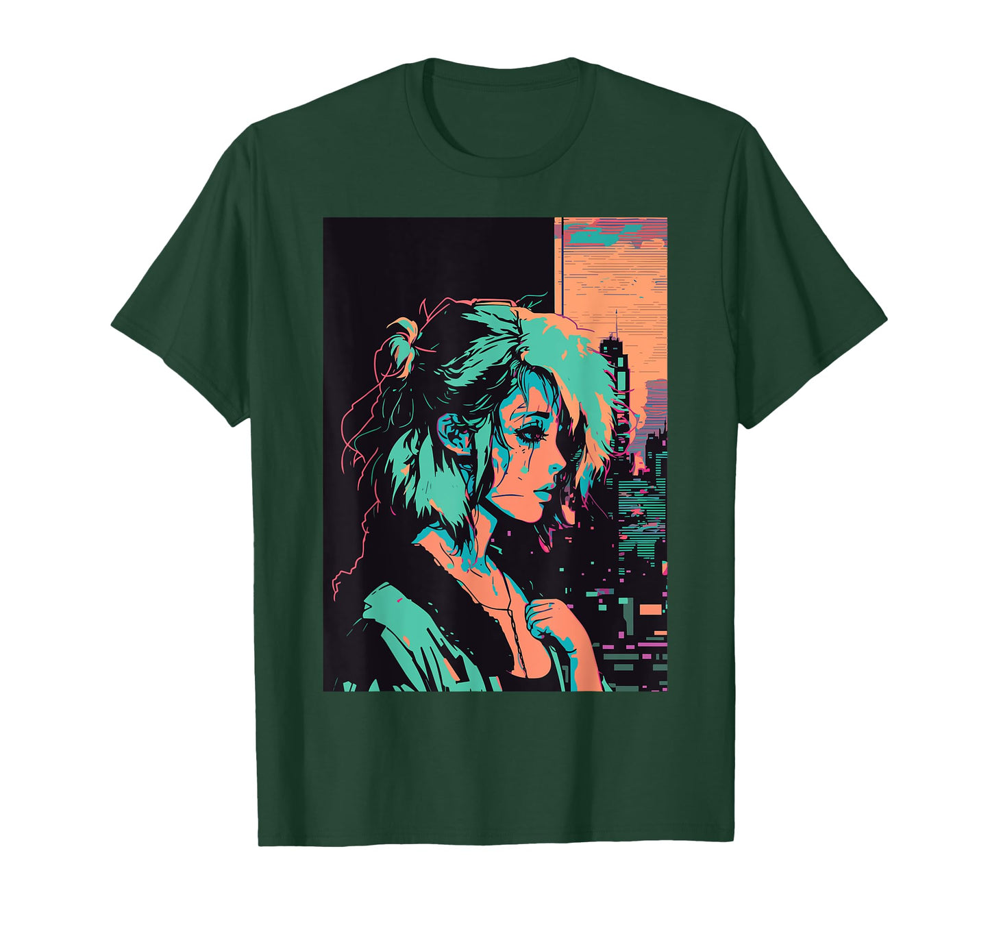 Japanese Vaporwave Sad Anime Girl Indie Aesthetic Otaku T-Shirt