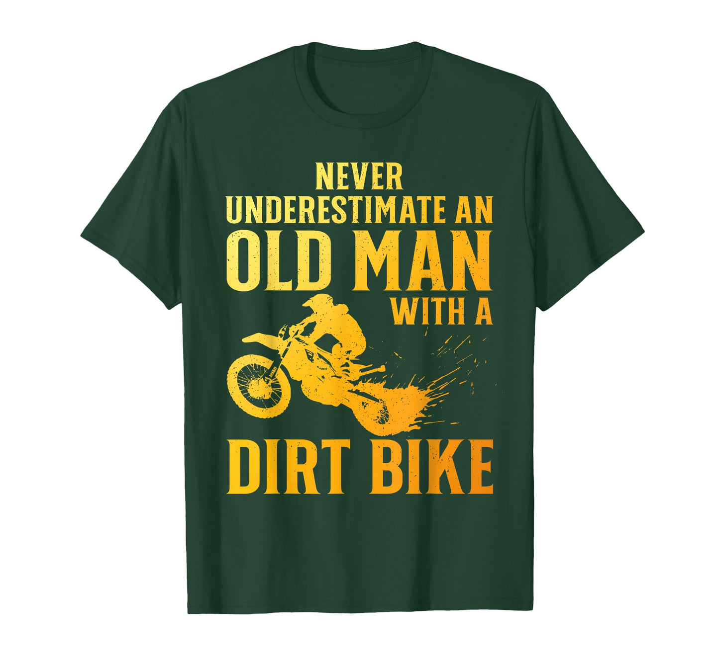 Dirt Bike Art for Men Grandpa Dad Dirtbike Dirt Bike Lover T-Shirt