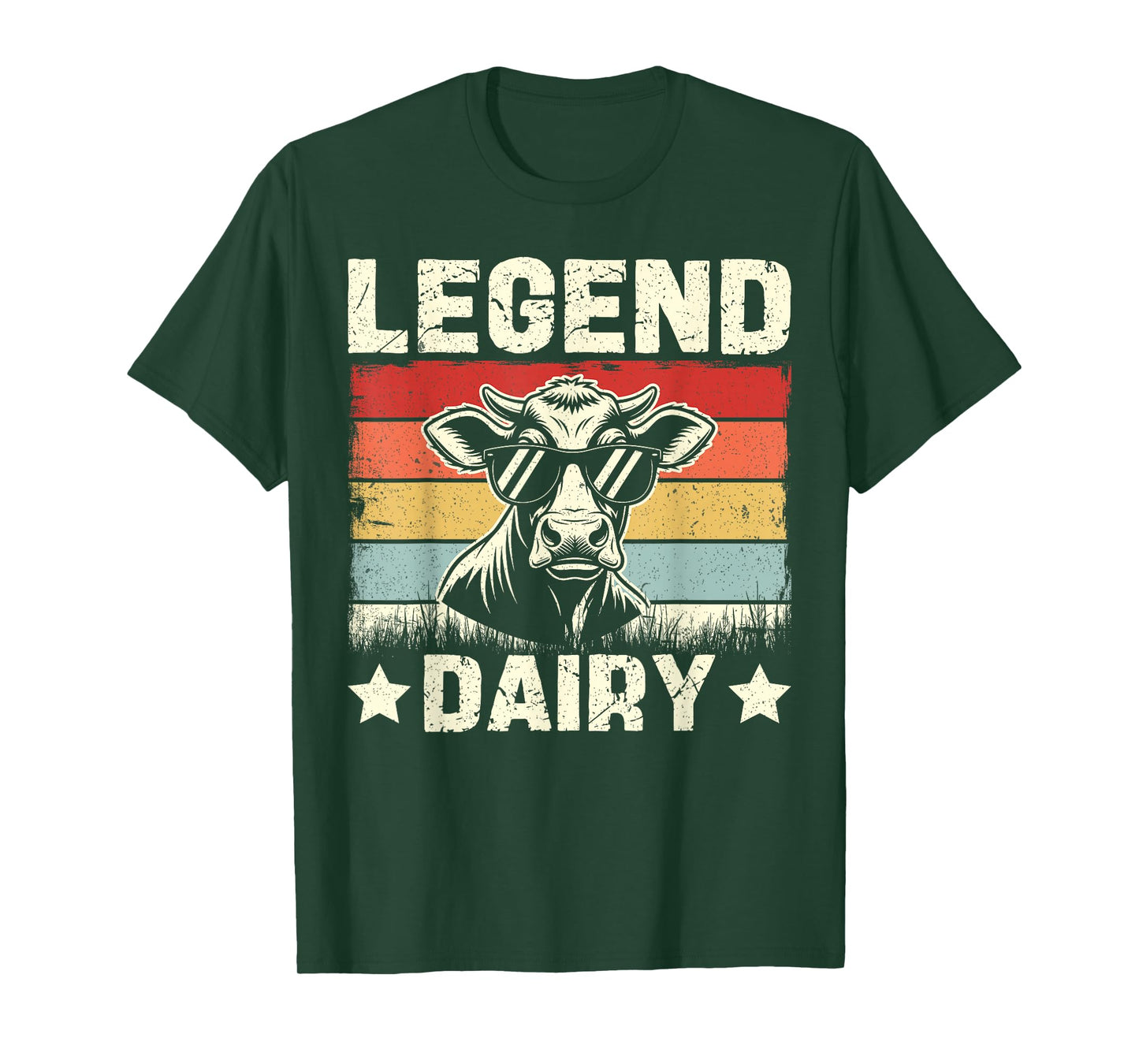 Legend Dairy Holstein Jersey Cow Mile Lactose Farming T-Shirt