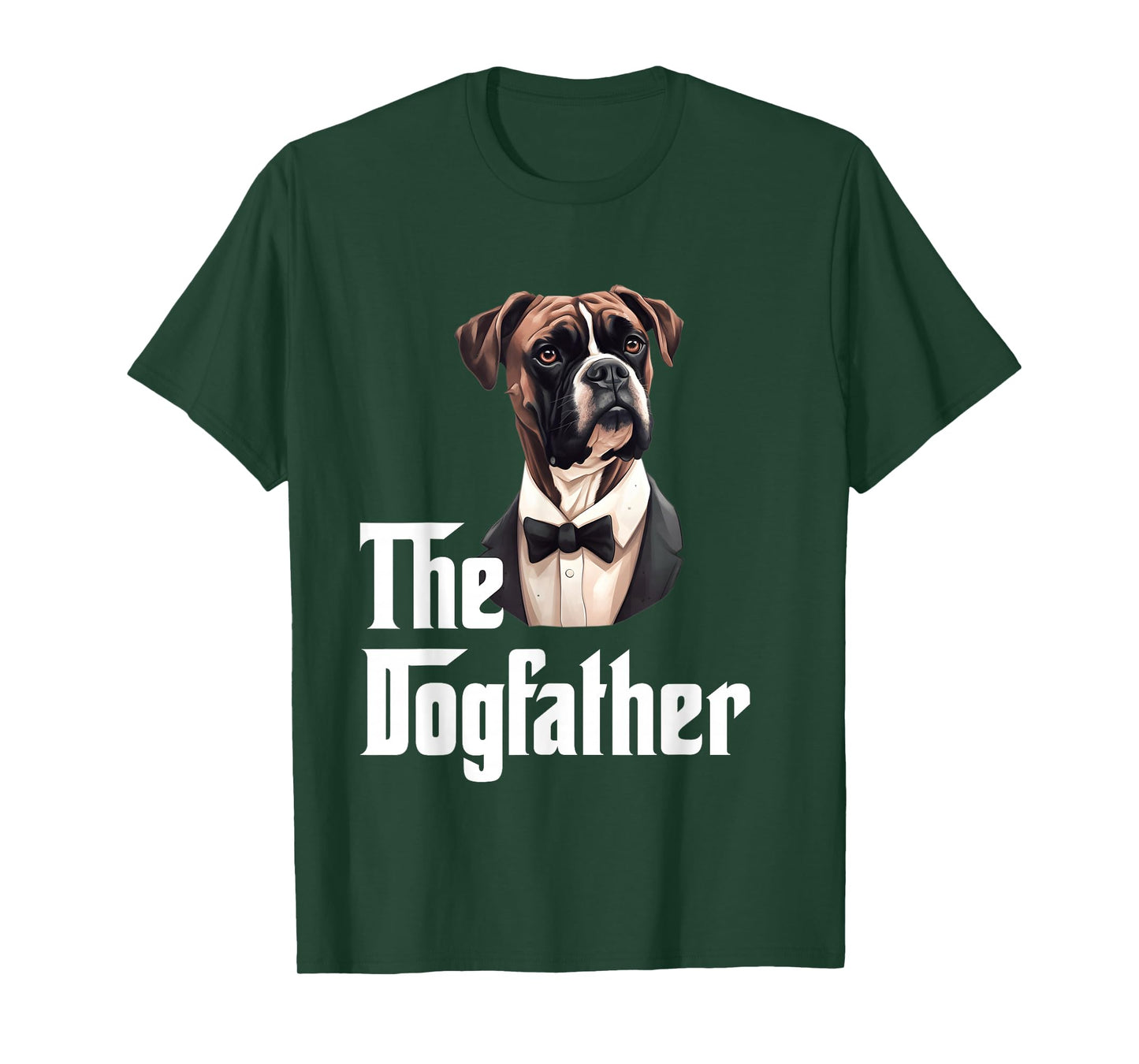The Dogfather | Boxer | Boxer Dog Owner | Dog Dad Funny T-Shirt
