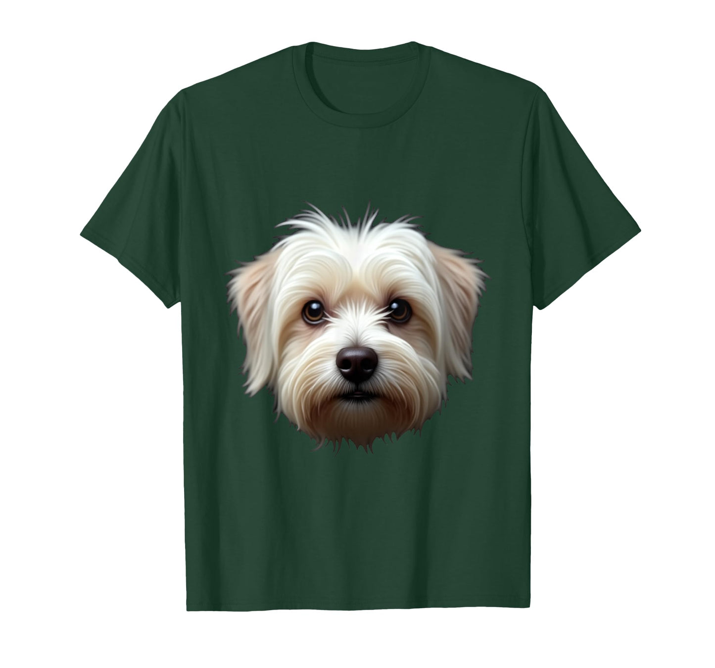 Black Maltese Dog Maltese Face T-Shirt