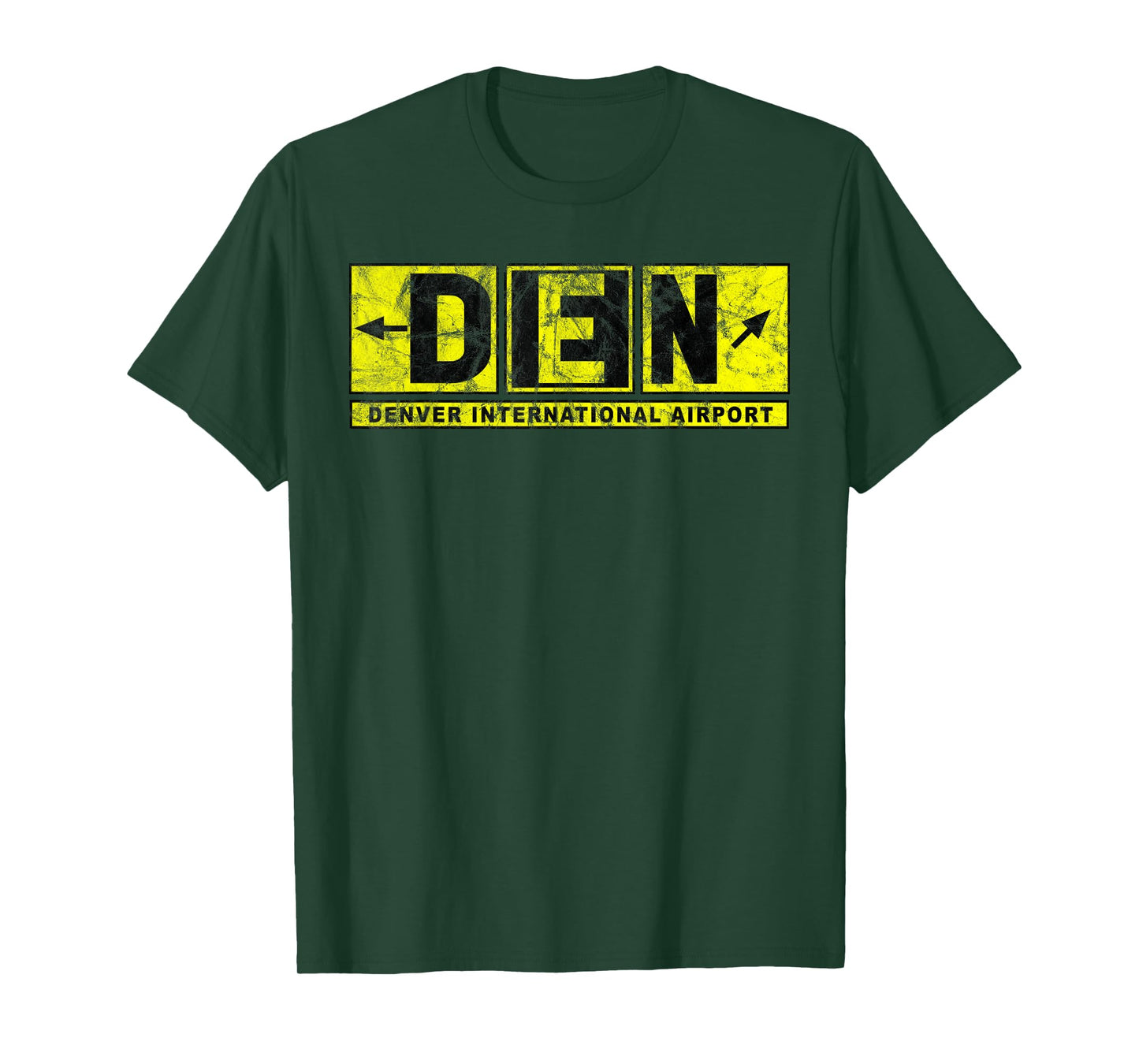 DEN Denver International Airport Taxiway Sign Pilot Vintage T-Shirt