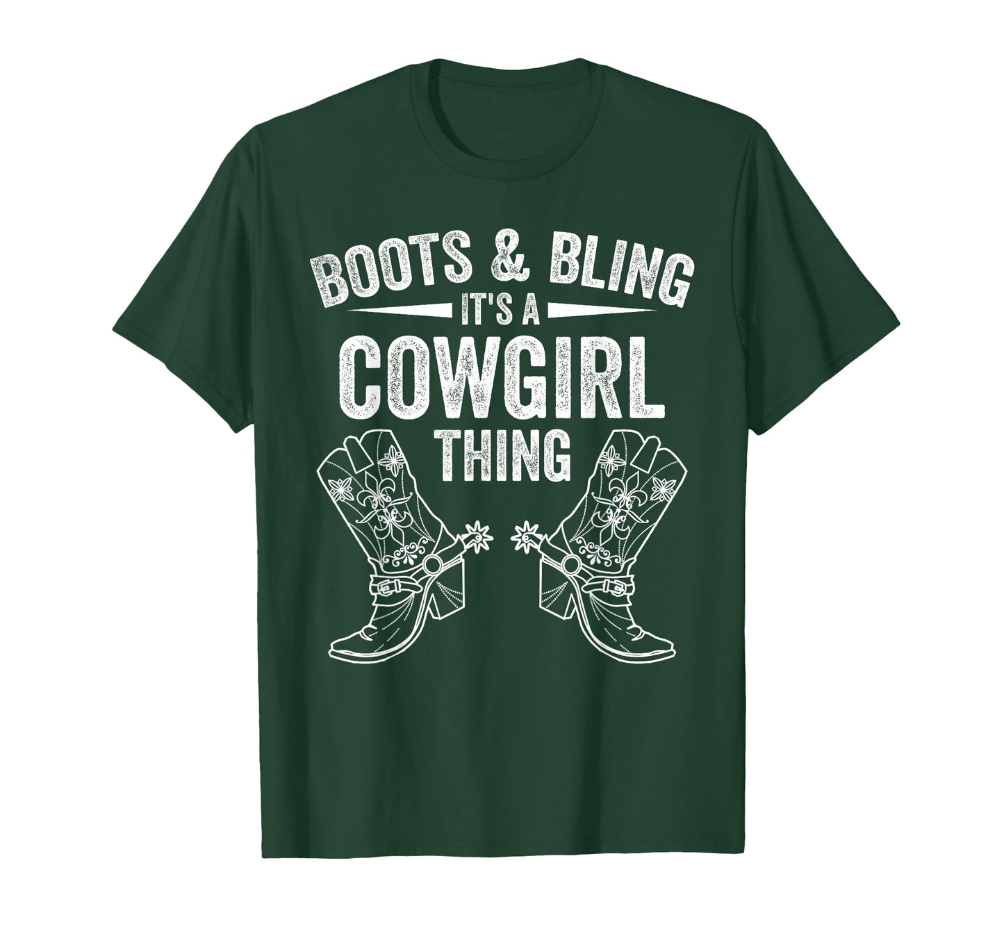 Funny Cowgirl Boots Bling Women Gift Cute Love Country Life T-Shirt