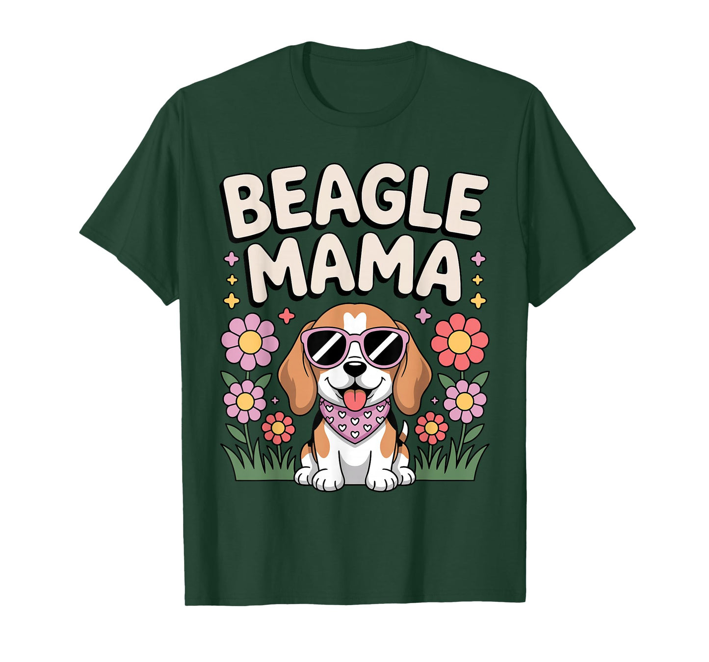 Funny Beagle Art for Women Girls Mom Beagle Dog Lover Beagle T-Shirt