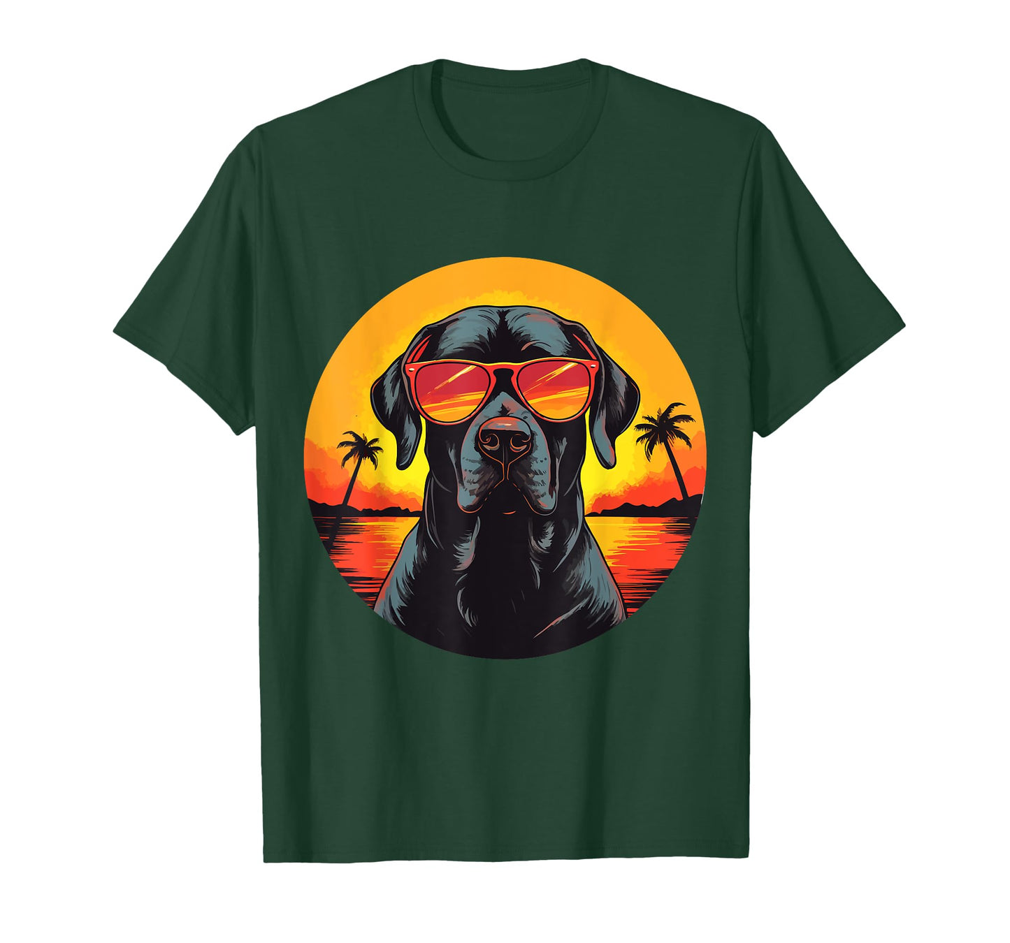 Labrador Retriever Lab Dog Breed Pet with Sunglasses T-Shirt